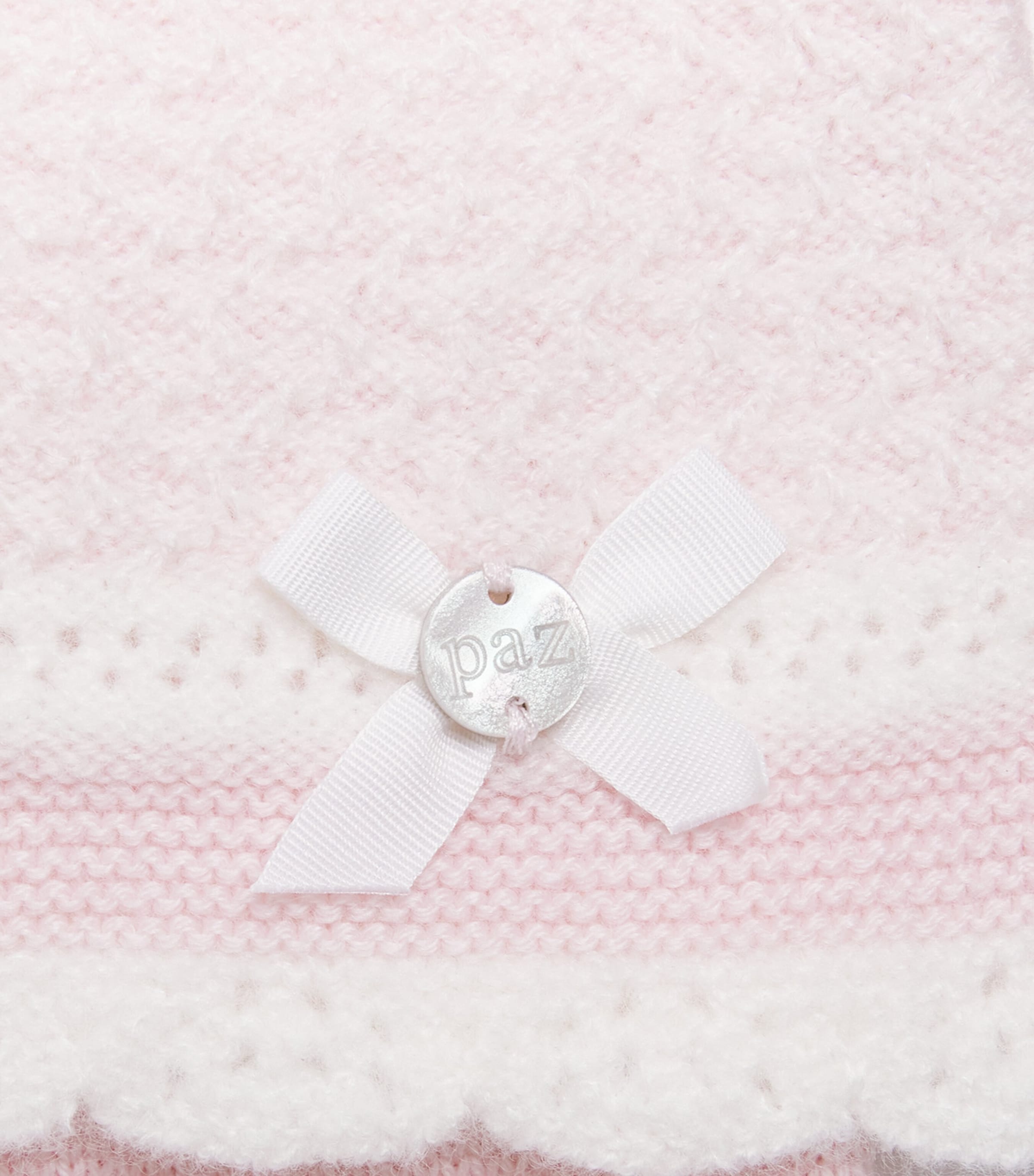 Paz Rodriguez Cotton Sweater and Leggings Set (3-12 Months) Light Pink/cream Image 4