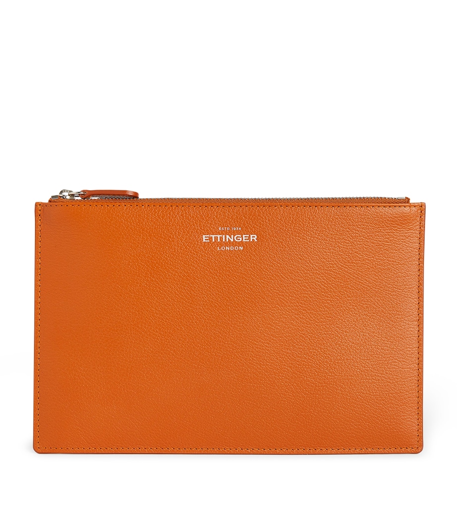 Ettinger Leather Capra Travel Pouch Tan Image 1