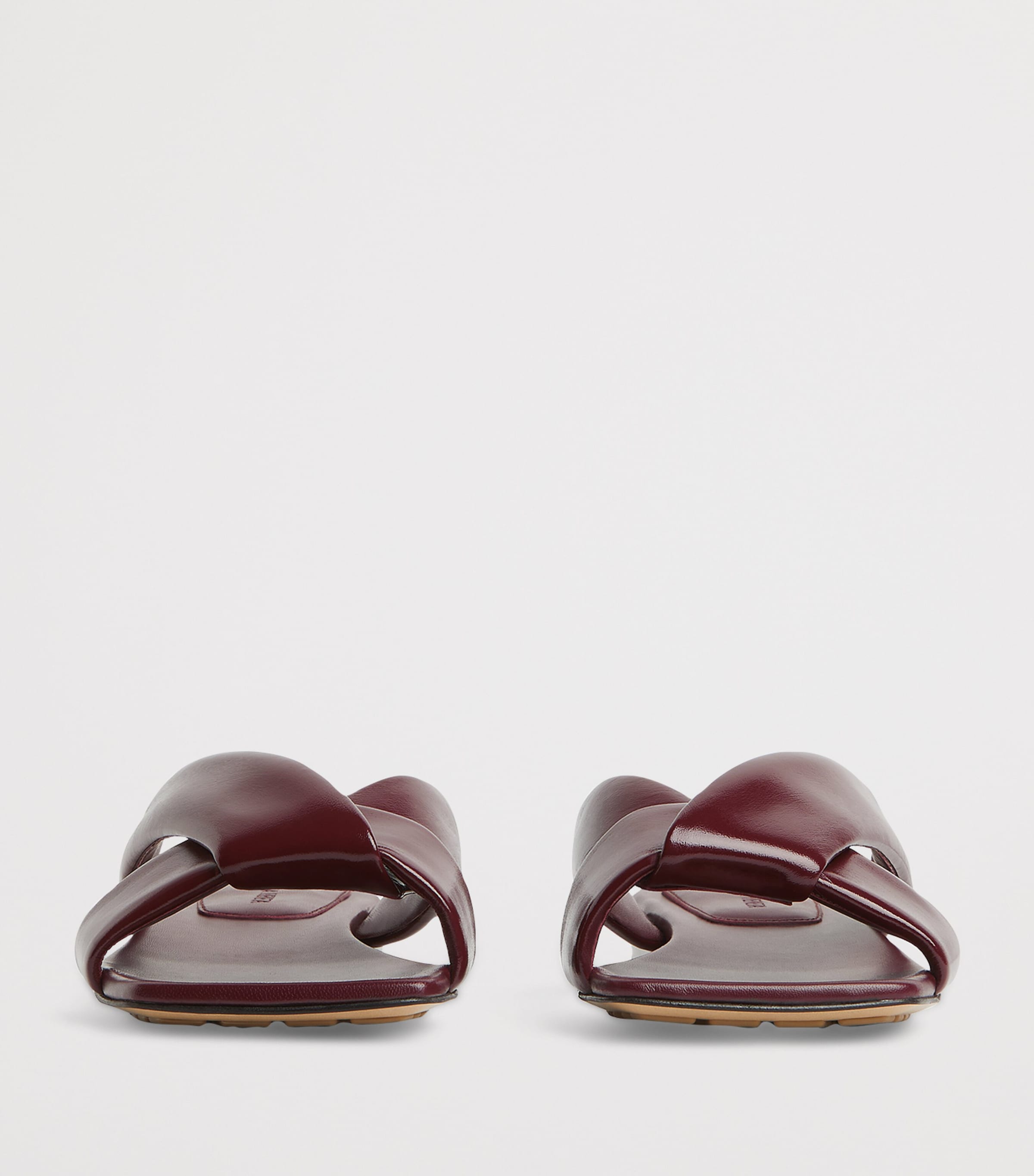 サンダル・ミュール BOTTEGA VENETA Dark brown leather Riva slippers Bottega Veneta - Riva Dark Brown Women's Leather Slippers