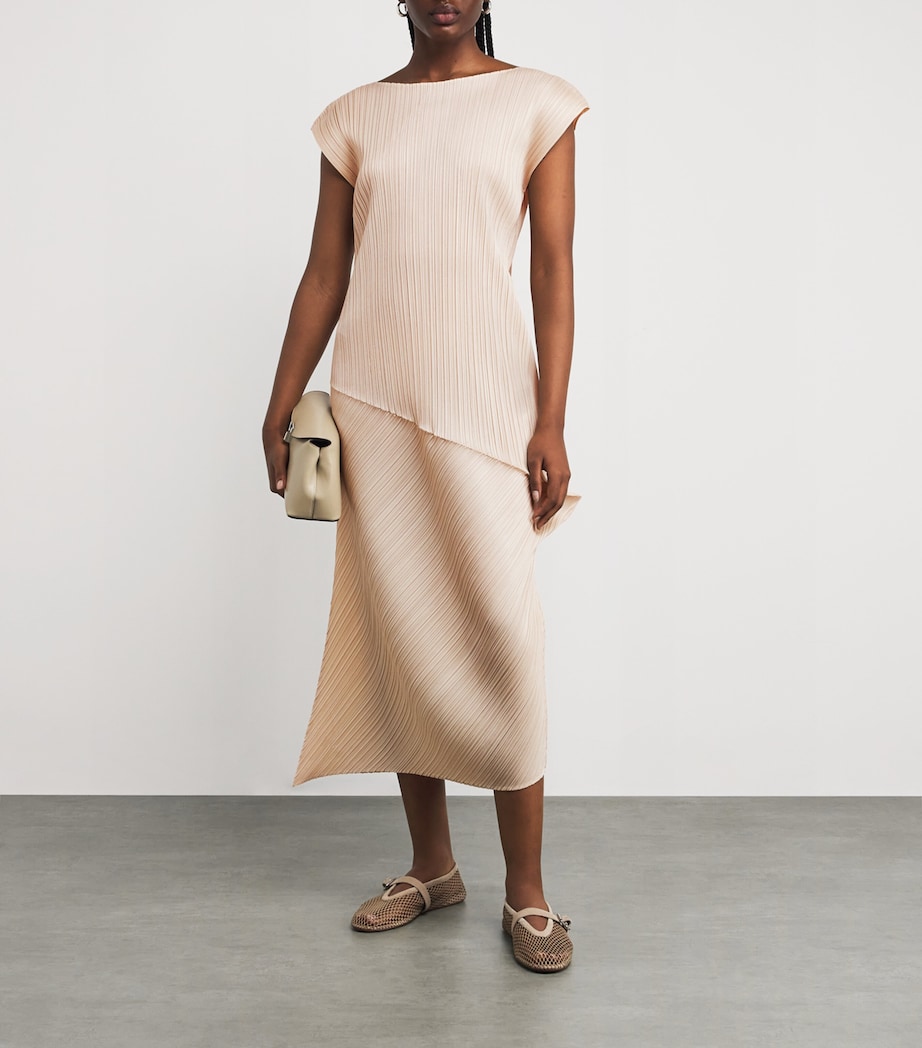 Leap Midi Dress LIGHT BEIGE Image 2