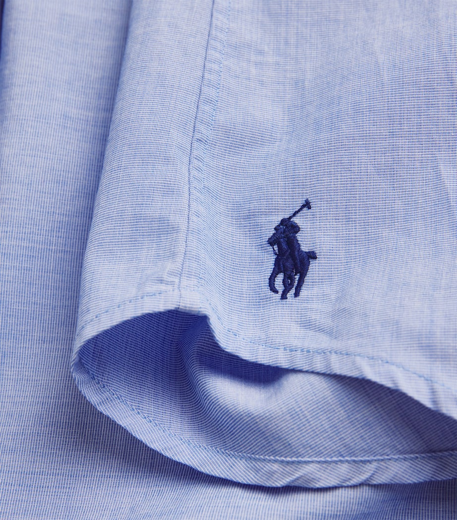 Cotton End-on-End Shirt BLUE Image 5