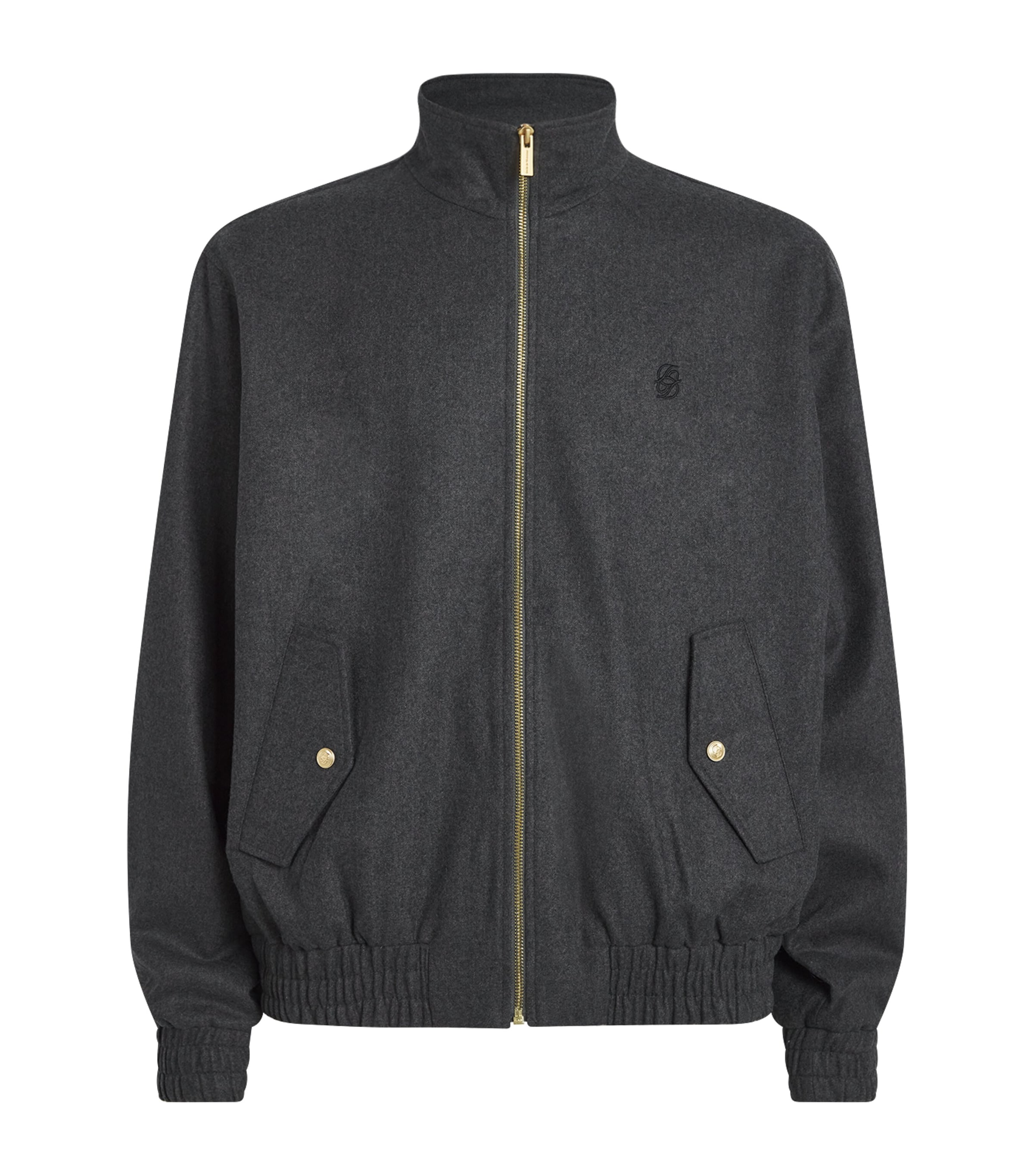 Drôle De Monsieur Track Jacket Flap Pockets In Black