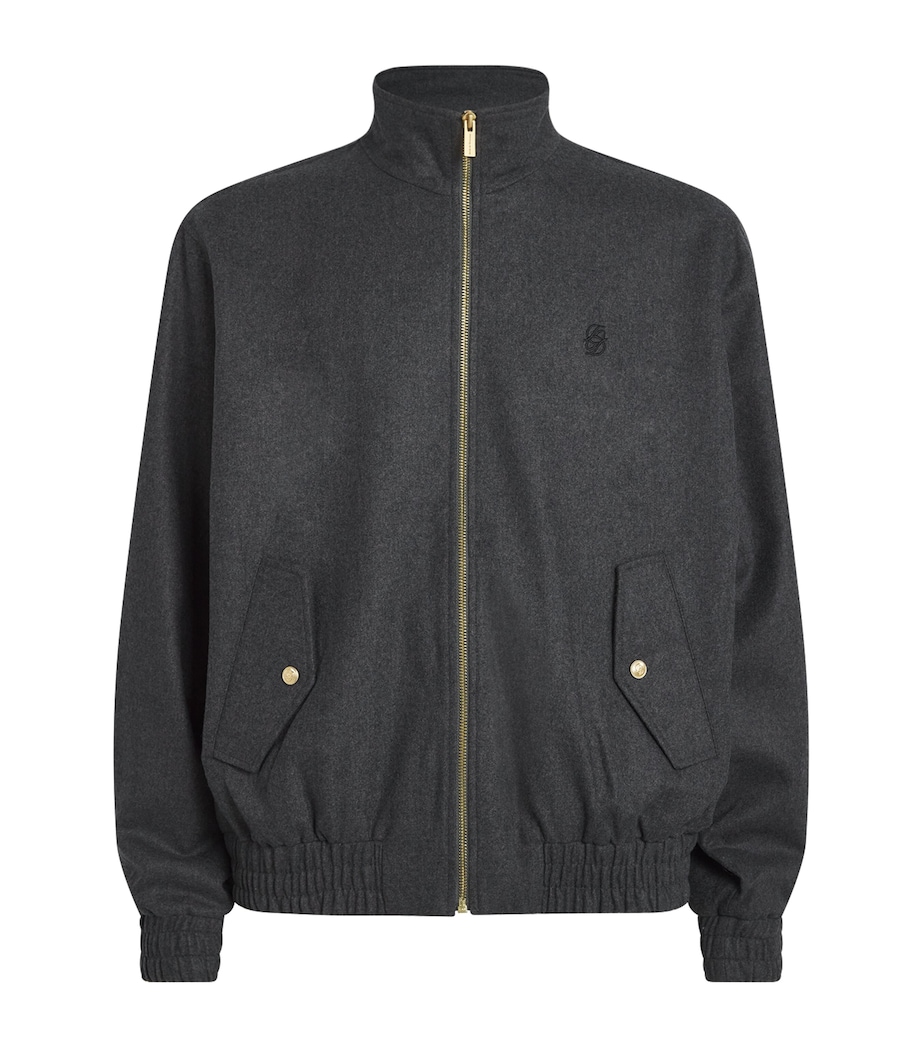 Wool Flannel Track Jacket GY / GREY Image 1