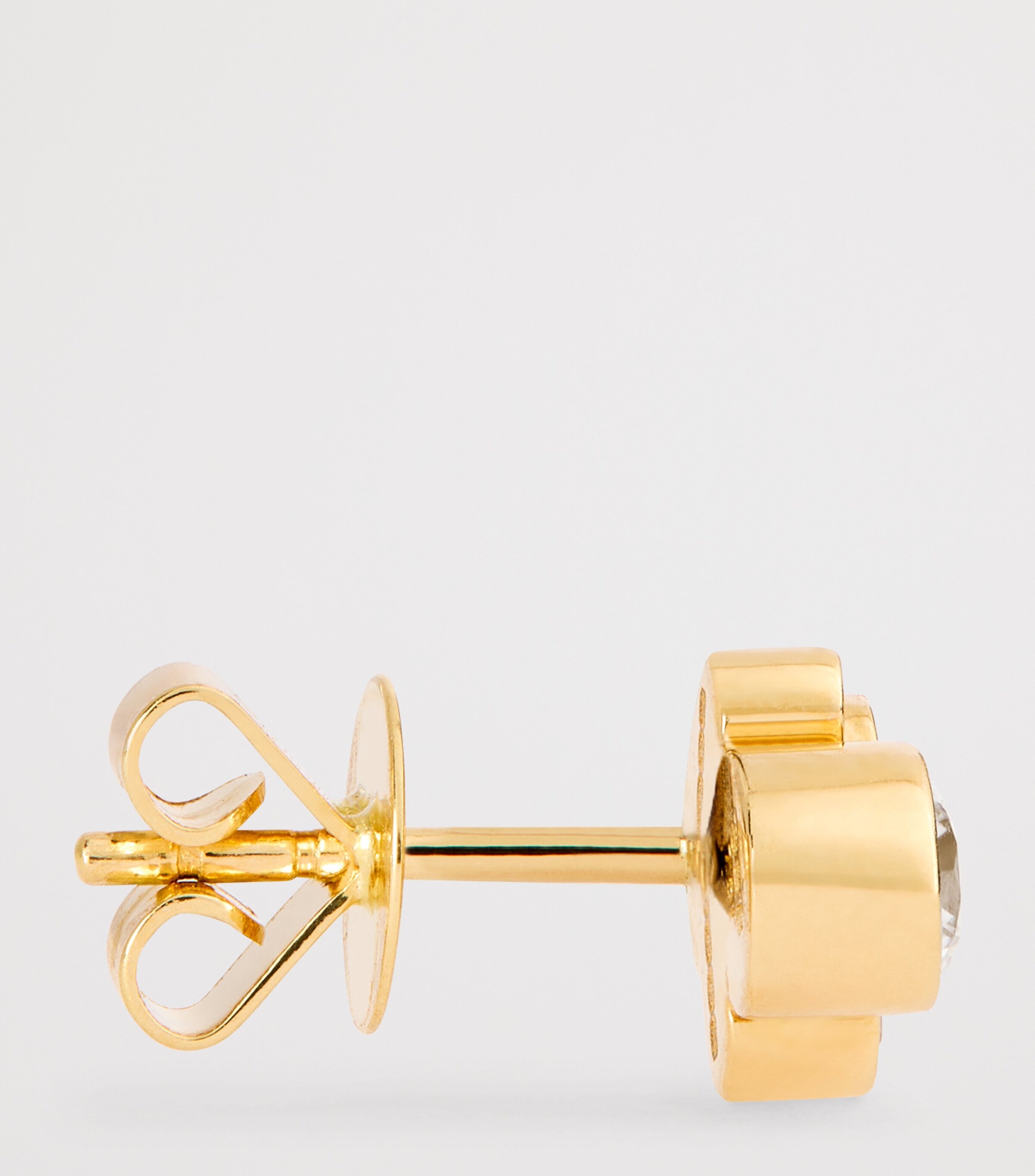 Yellow Gold and Diamond Bisou Diamant Single Earring YELLOW GOLD Image 4