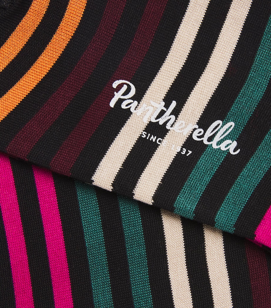 Cotton-Blend Kilburn Striped Socks BLACK 14 Image 2