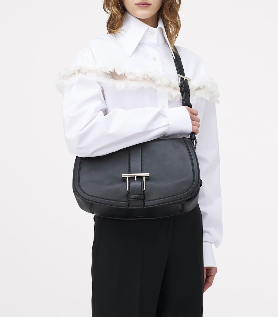 Large Leather T-Bar Shoulder Bag 1000 Image 5