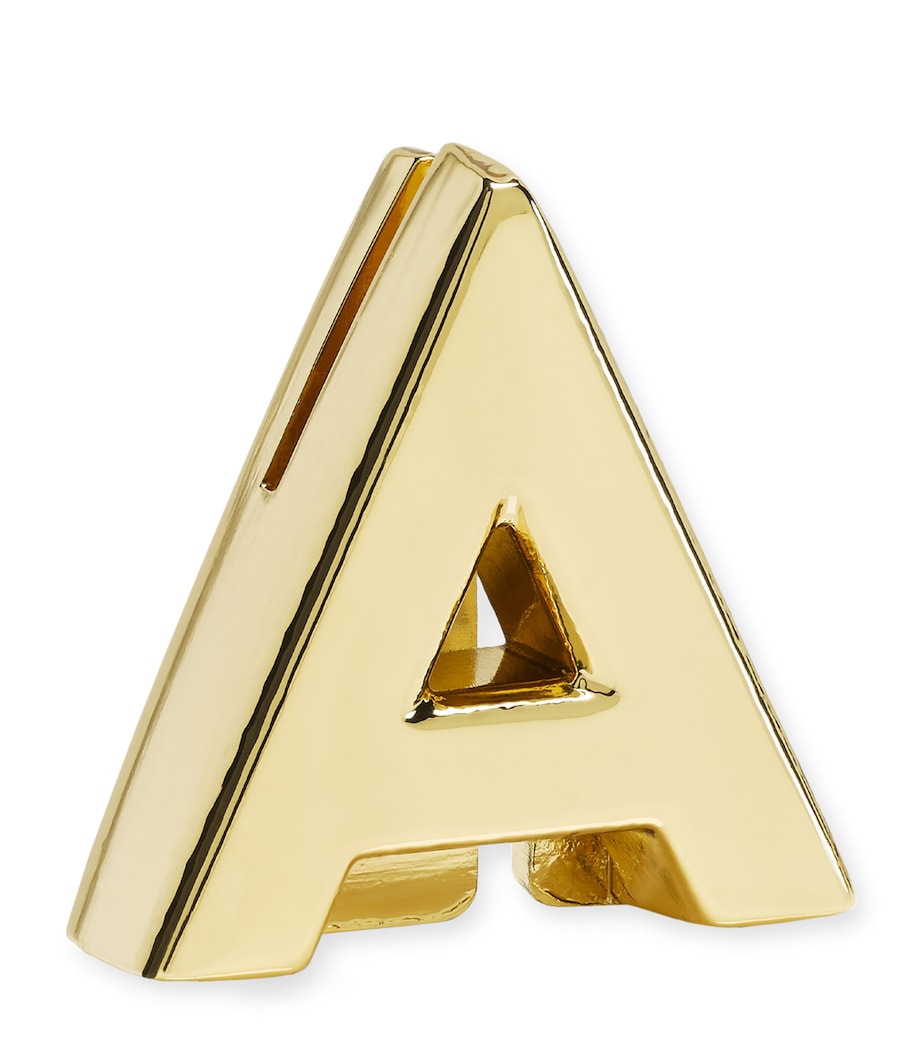 Gold-Plated A Notebook Charm GOLD Image 3