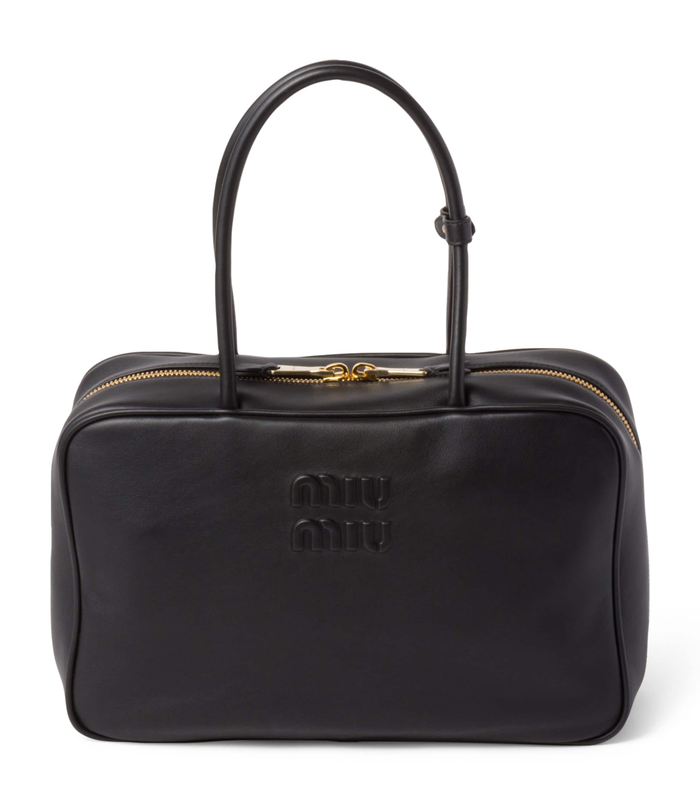 Miu Miu Leather Beau Shoulder Bag | Harrods UK