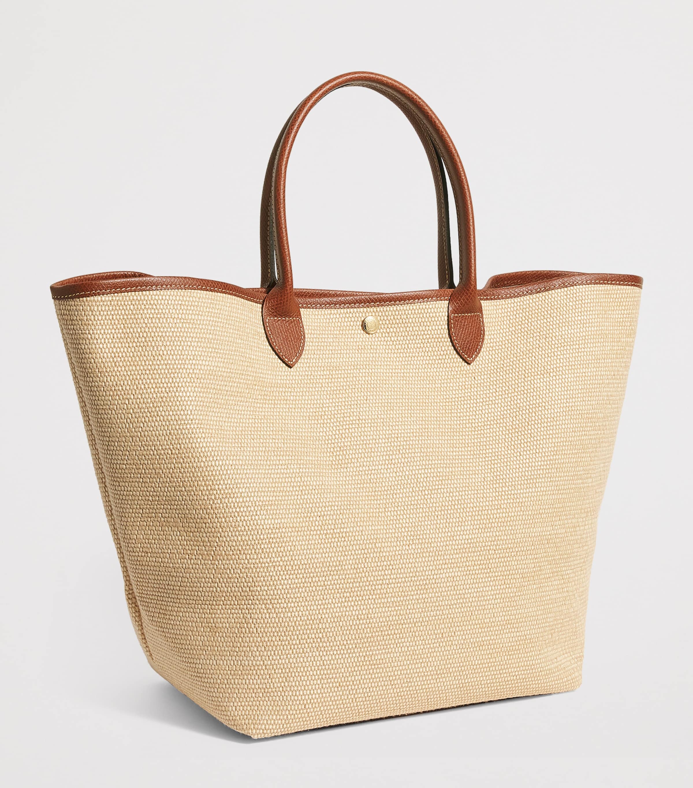 Longchamp Large Le Pliage Basket Bag Brown Image 3