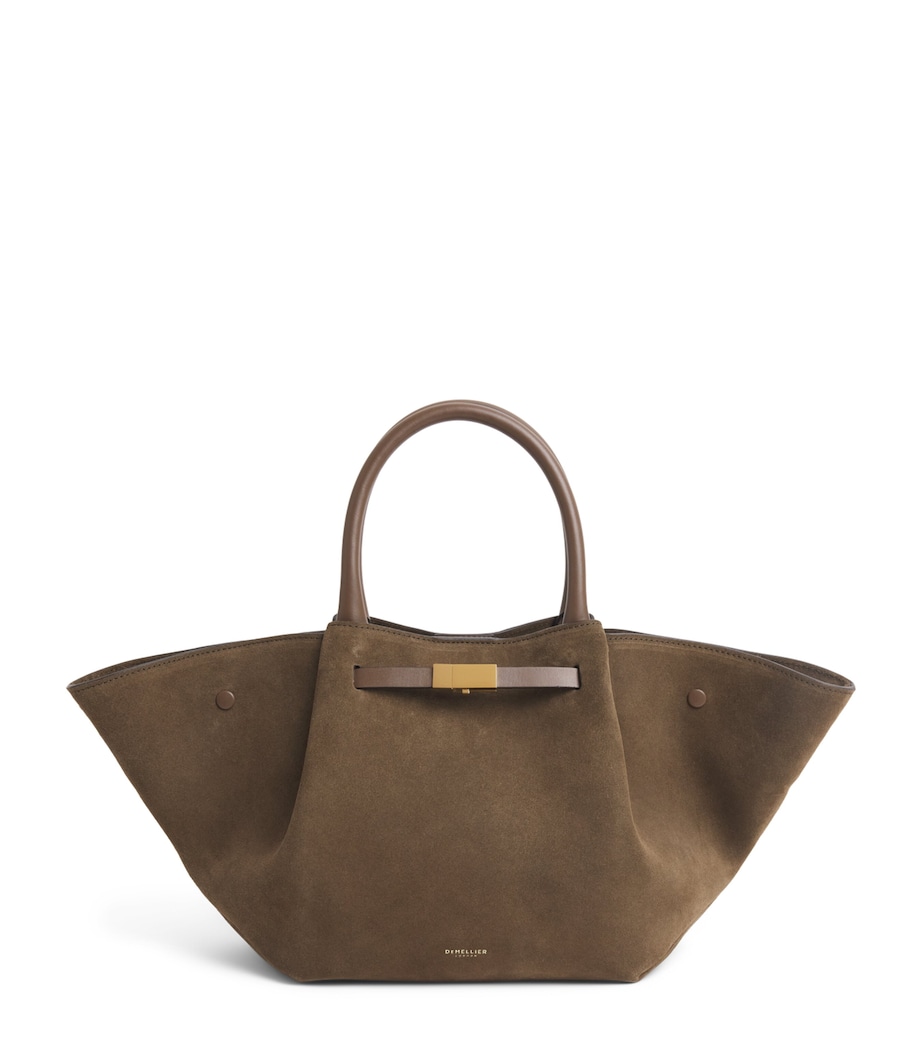 Medium Suede New York Tote Bag HAZEL/HAZEL Image 1