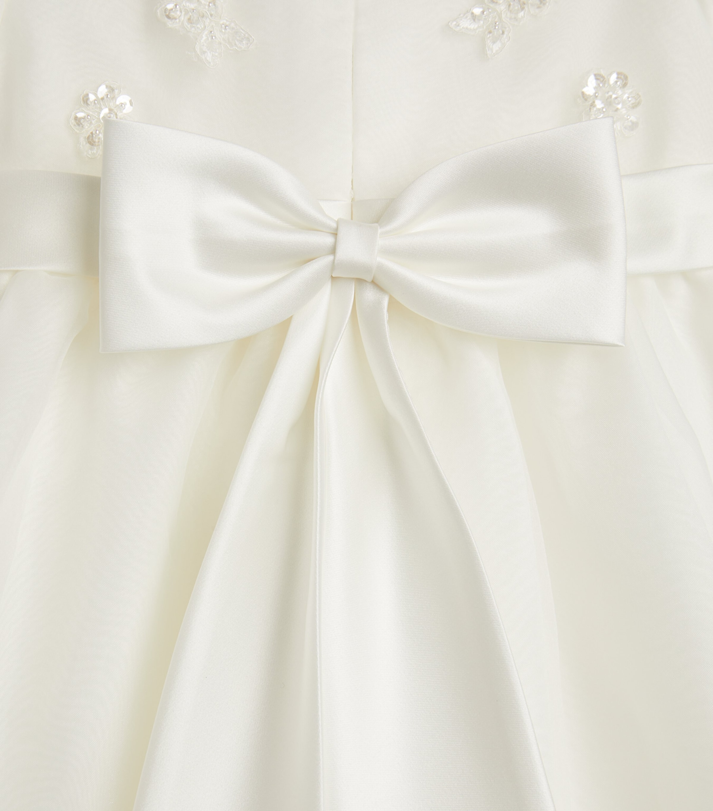 Sarah Louise Christening Robe and Bonnet Set (3-12 Months) Ivory Image 3