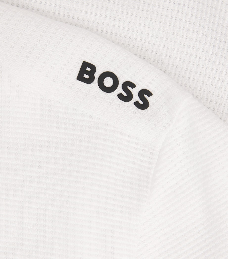 BOSS Mens Shoulder Logo T-Shirt White Image 6