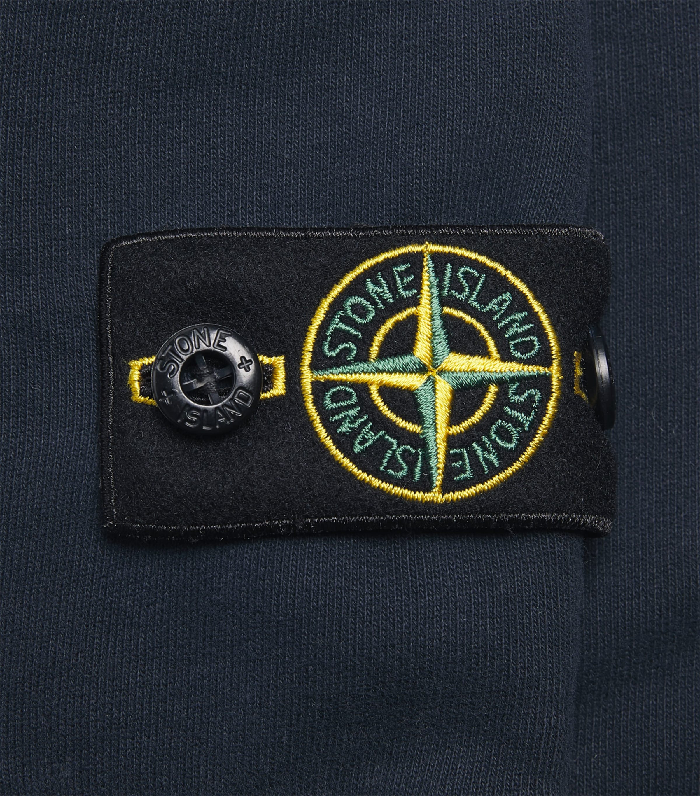 Stone Island Junior Cotton Badge Sweatpants (2-14 Years) Navy Blue Image 2