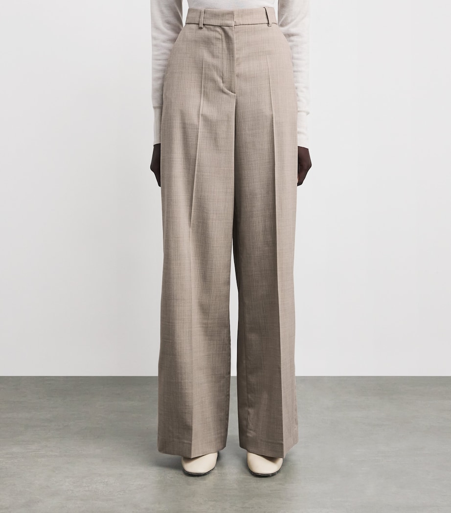 Stretch-Virgin Wool Alana Trousers AFFOGATO Image 3