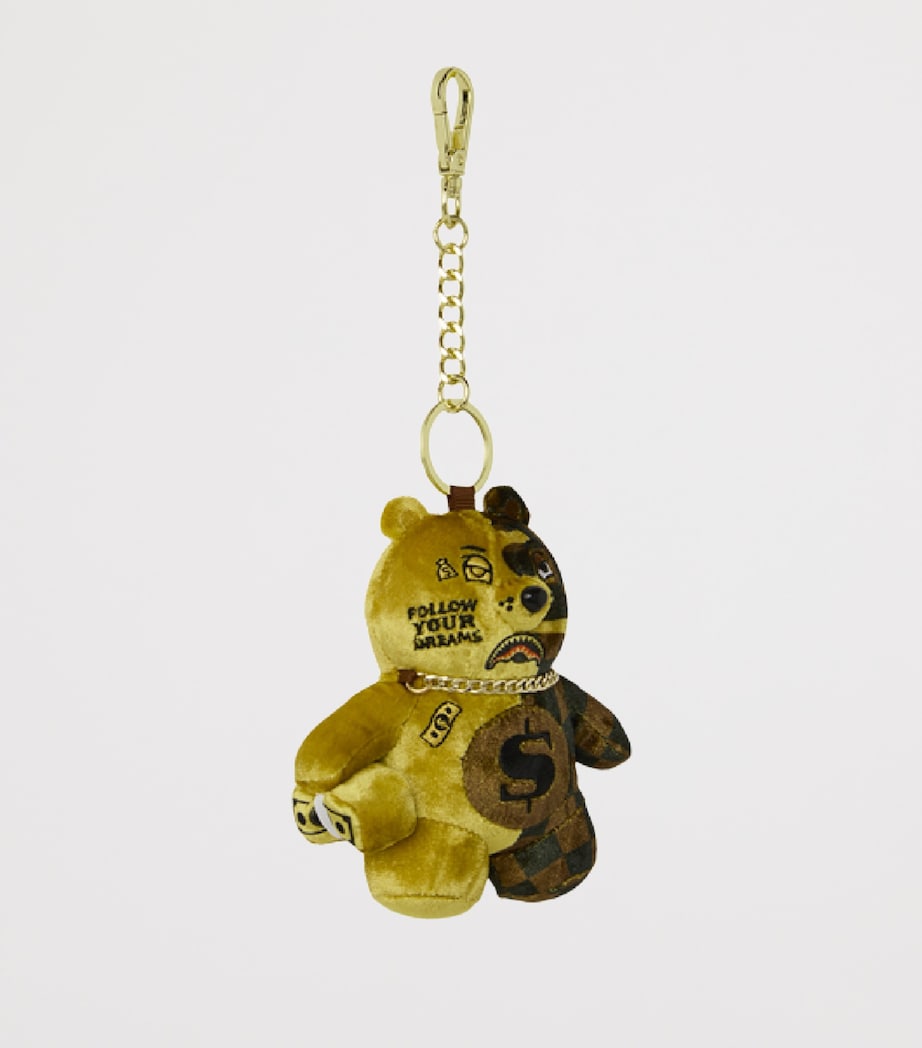 Sprayground Sharks In Paris Gold Drip Keyring Gold Image 2