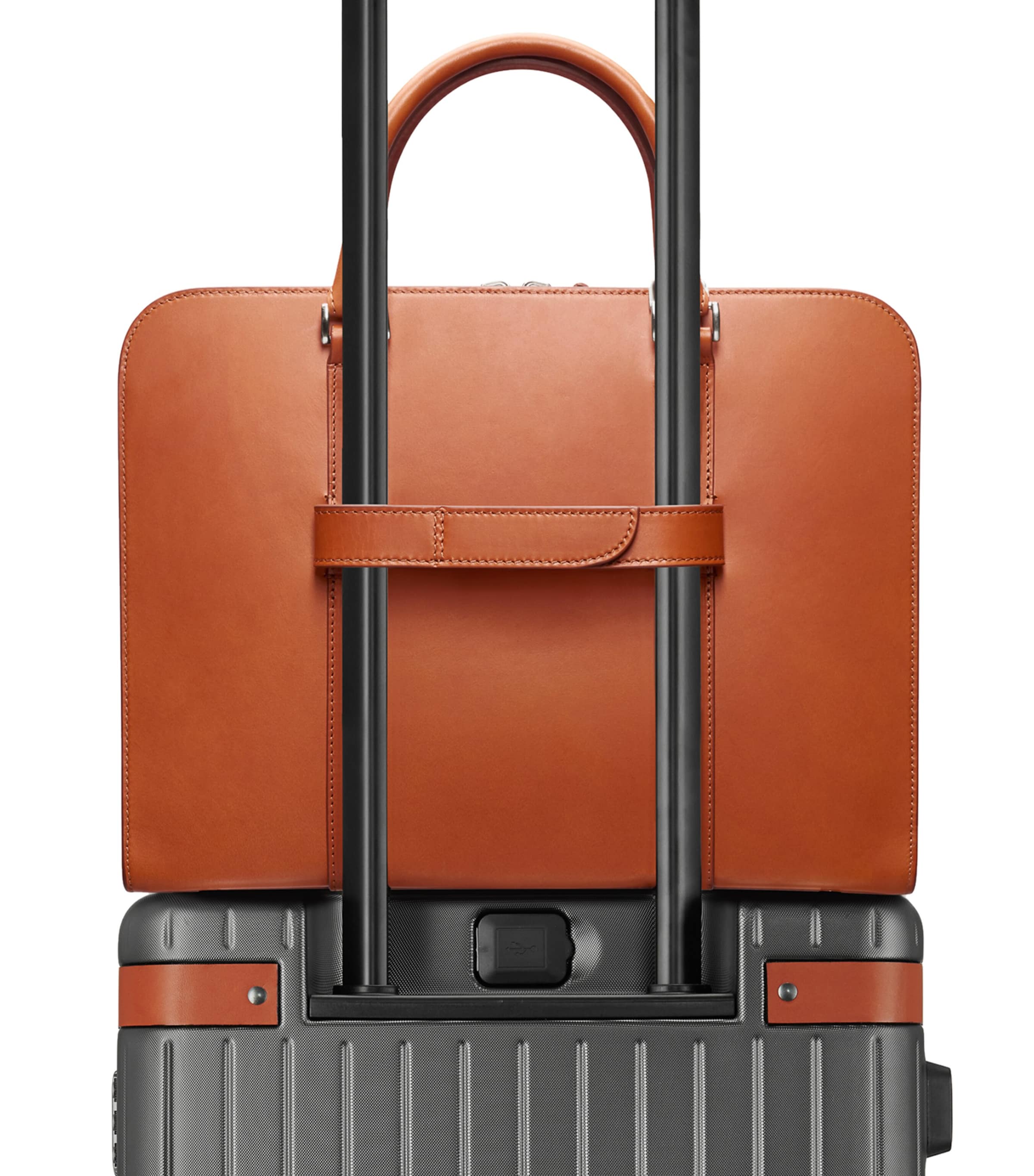 Leather Smart Holder Strap COGNAC Image 2