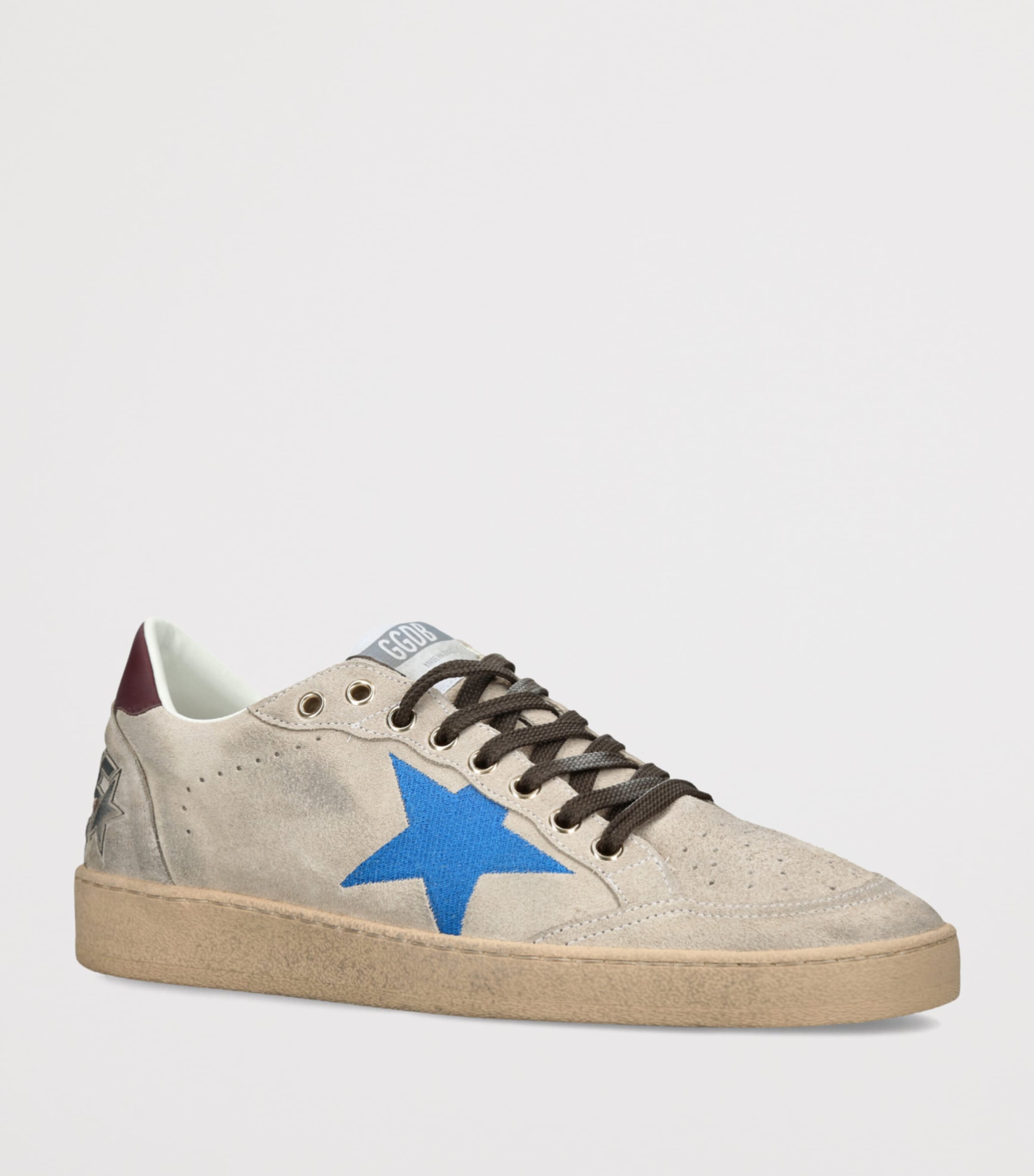Golden Goose Suede Ball Star Sneakers Beige Comb Image 2