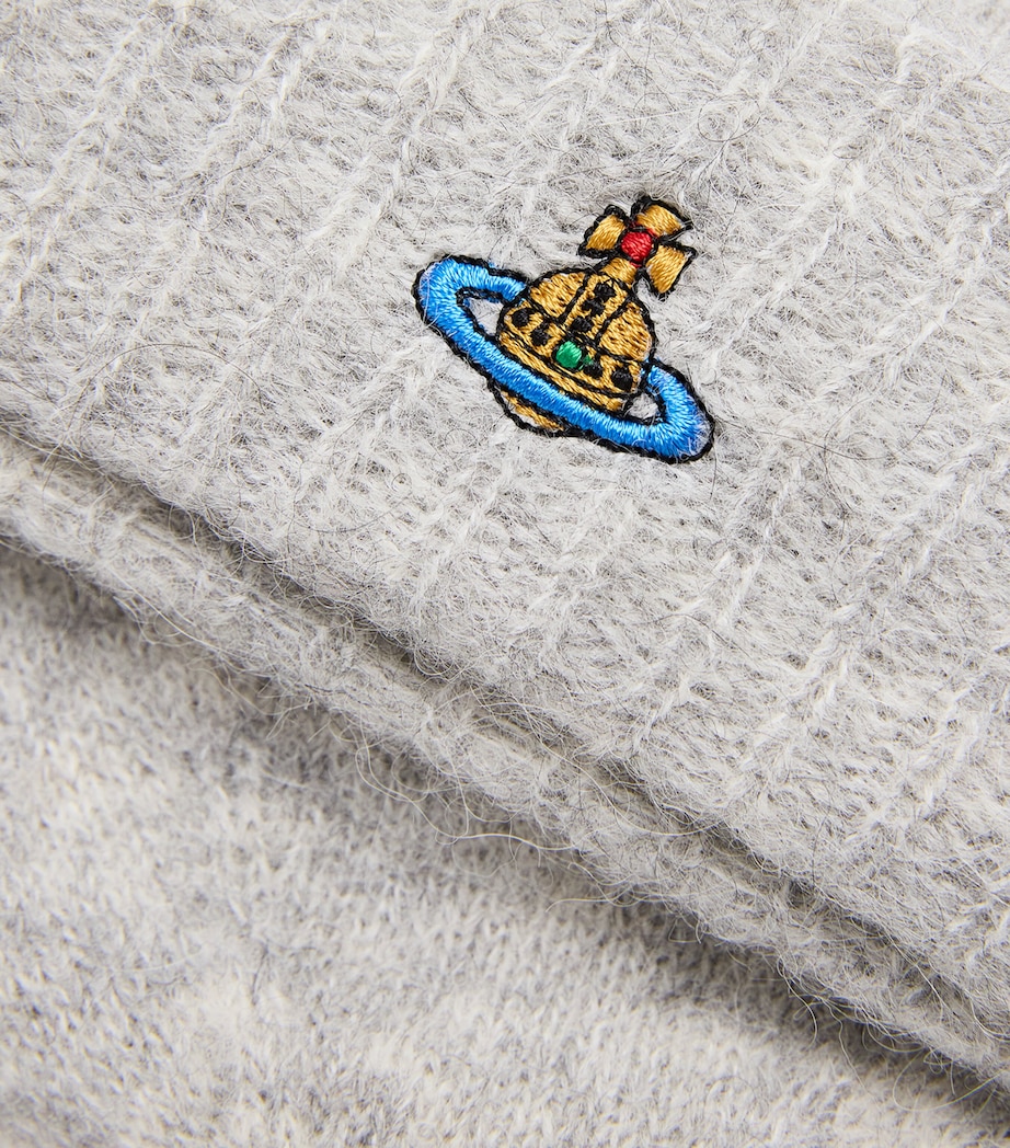 Alpaca-Blend Orb Beanie P401 GREY Image 3