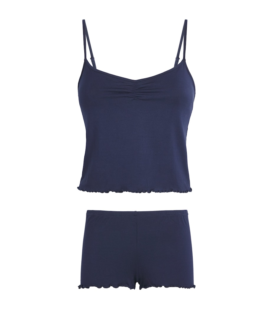 Skims Womens Sleep Cami Short Pyjama Set Navy Image 1