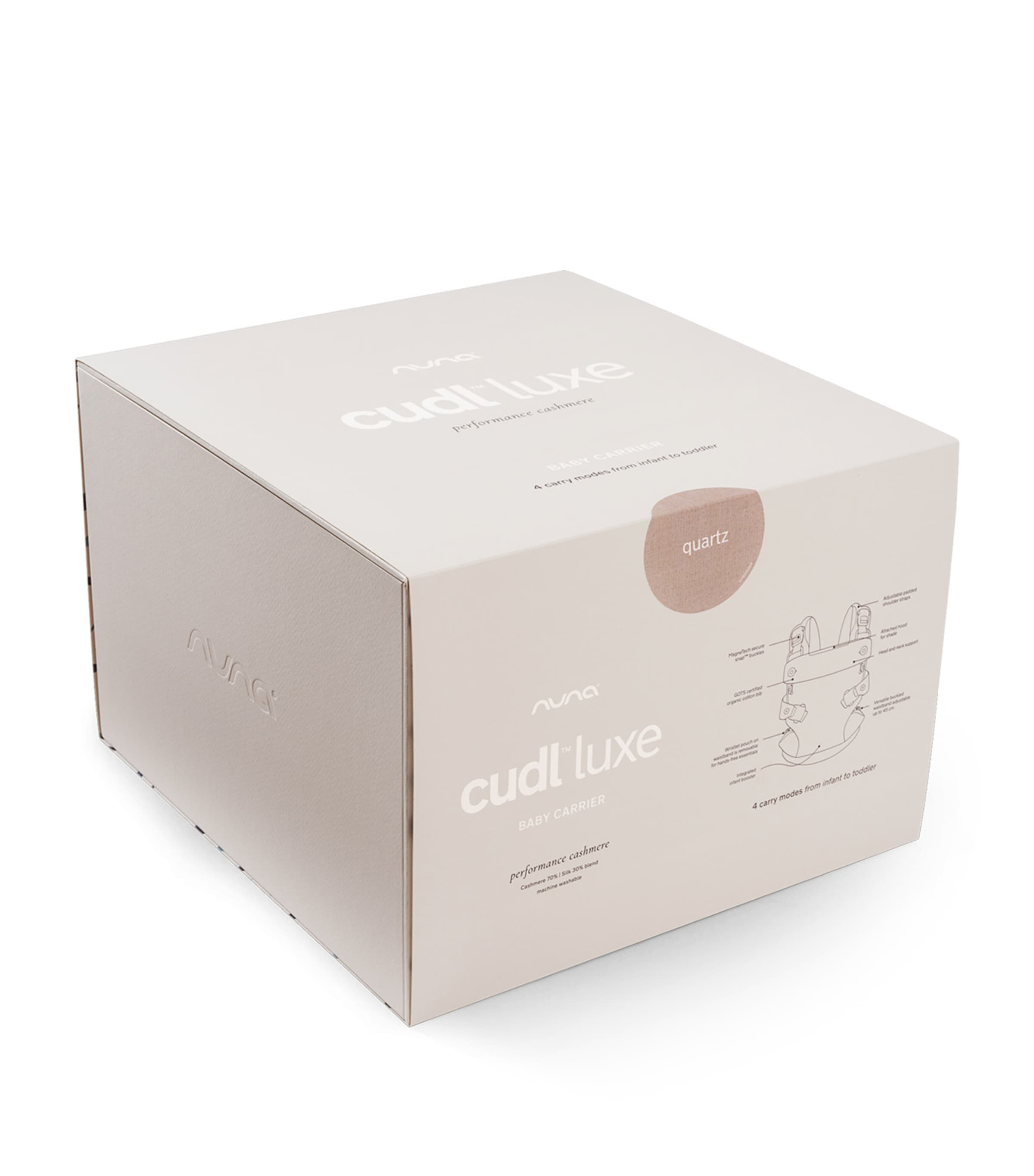 Cashmere CUDL Luxe Baby Carrier PEARL Image 4