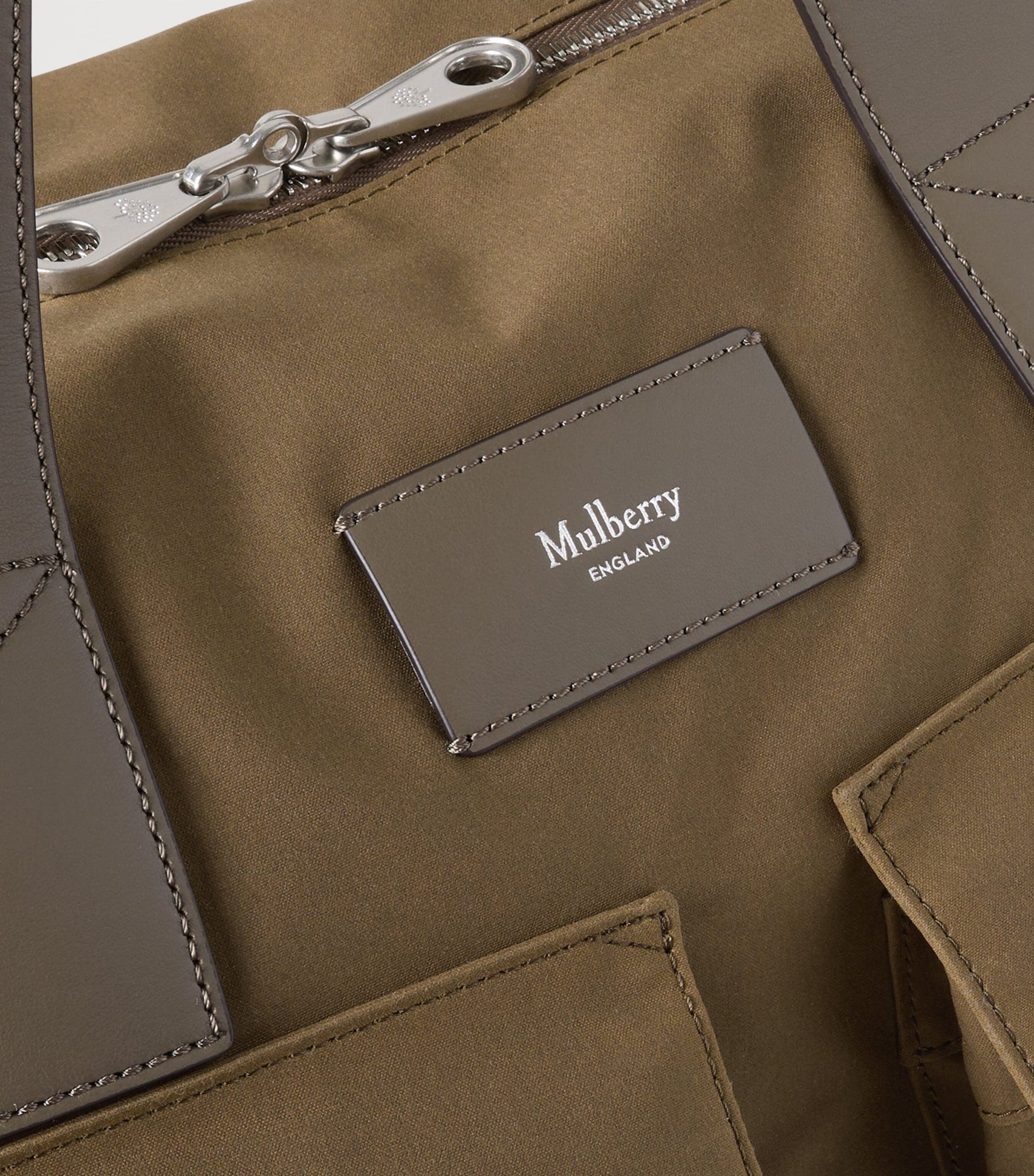 Waxed Cotton Clipper Holdall DARK MOSS Image 5