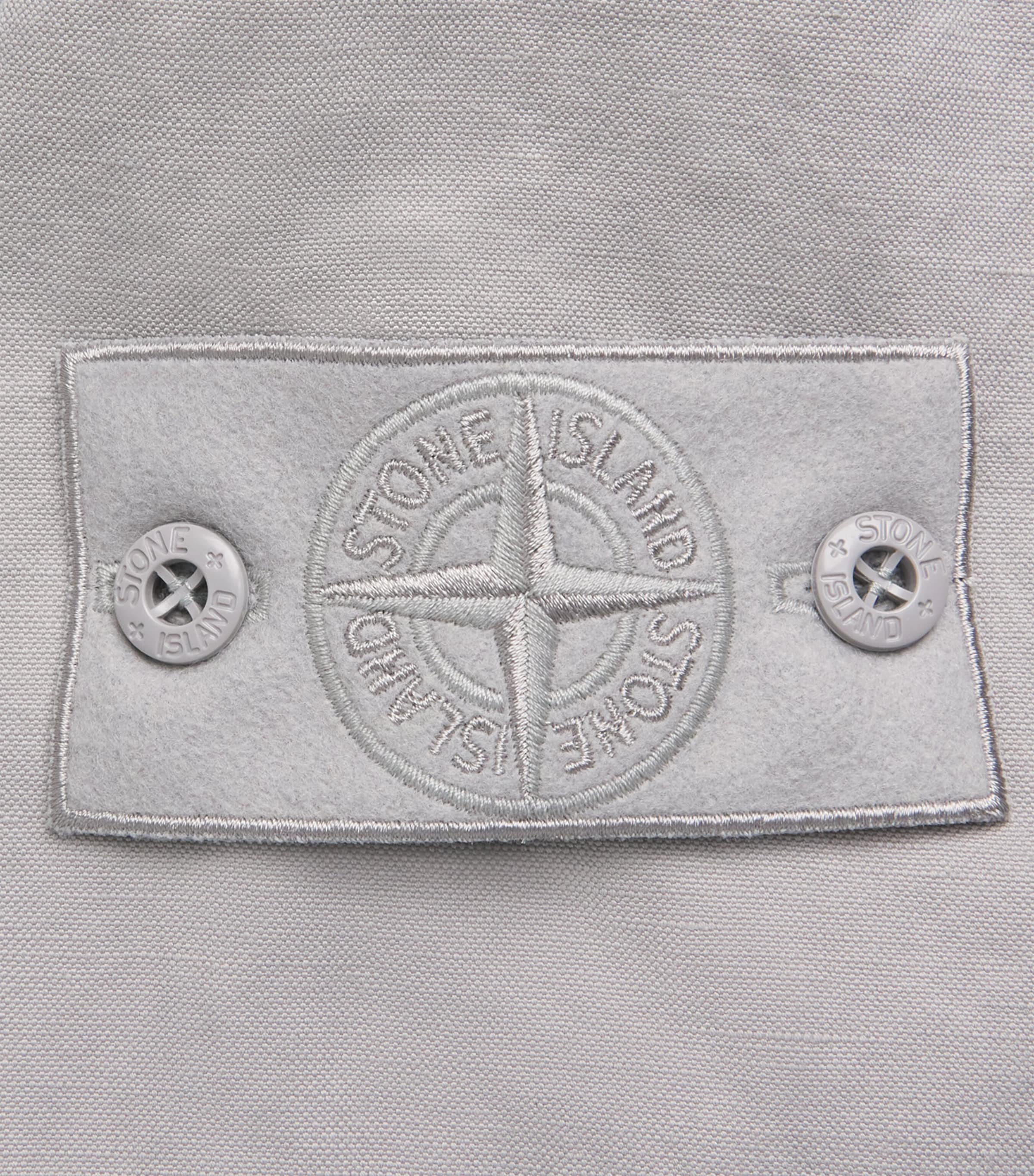 Stone Island Mens Canvas Ghost Overshirt Image 6