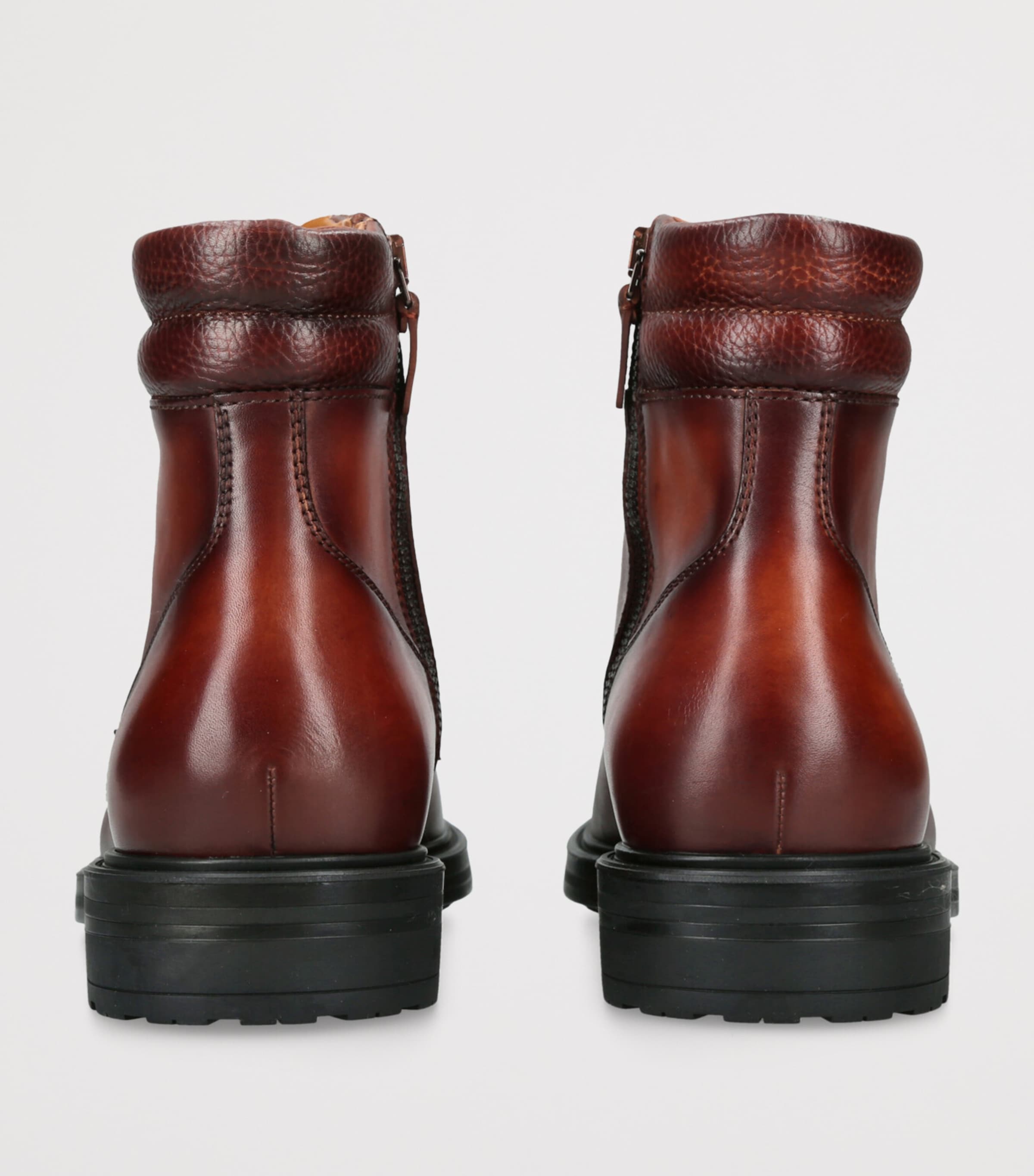 Leather Teide Ankle Boots TAN Image 2