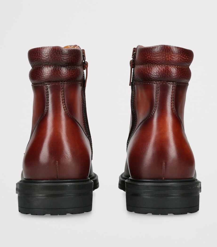 Leather Teide Ankle Boots TAN Image 2