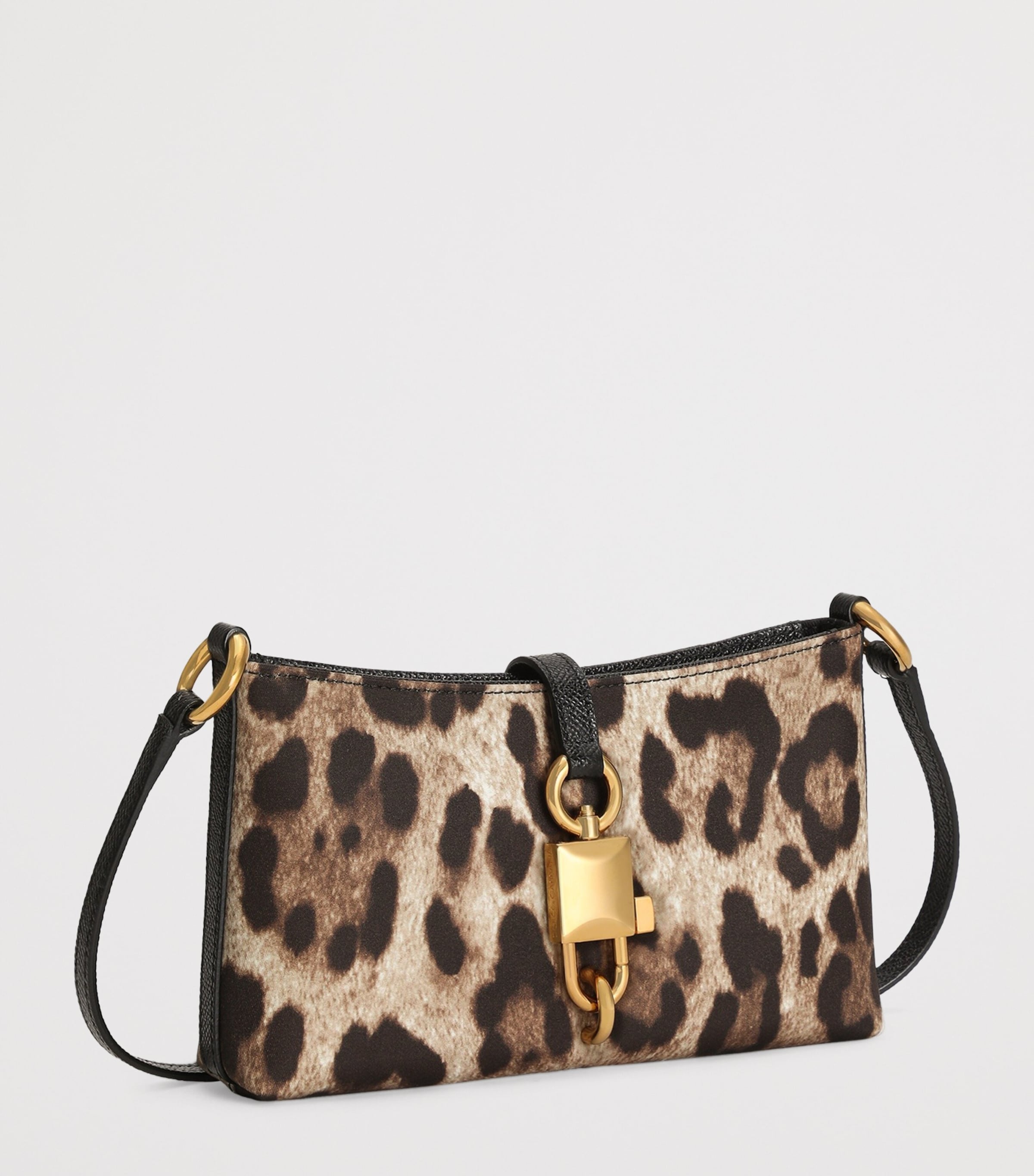 Leopard-Print Lock Shoulder Bag HY13M-LEO NEW Image 3