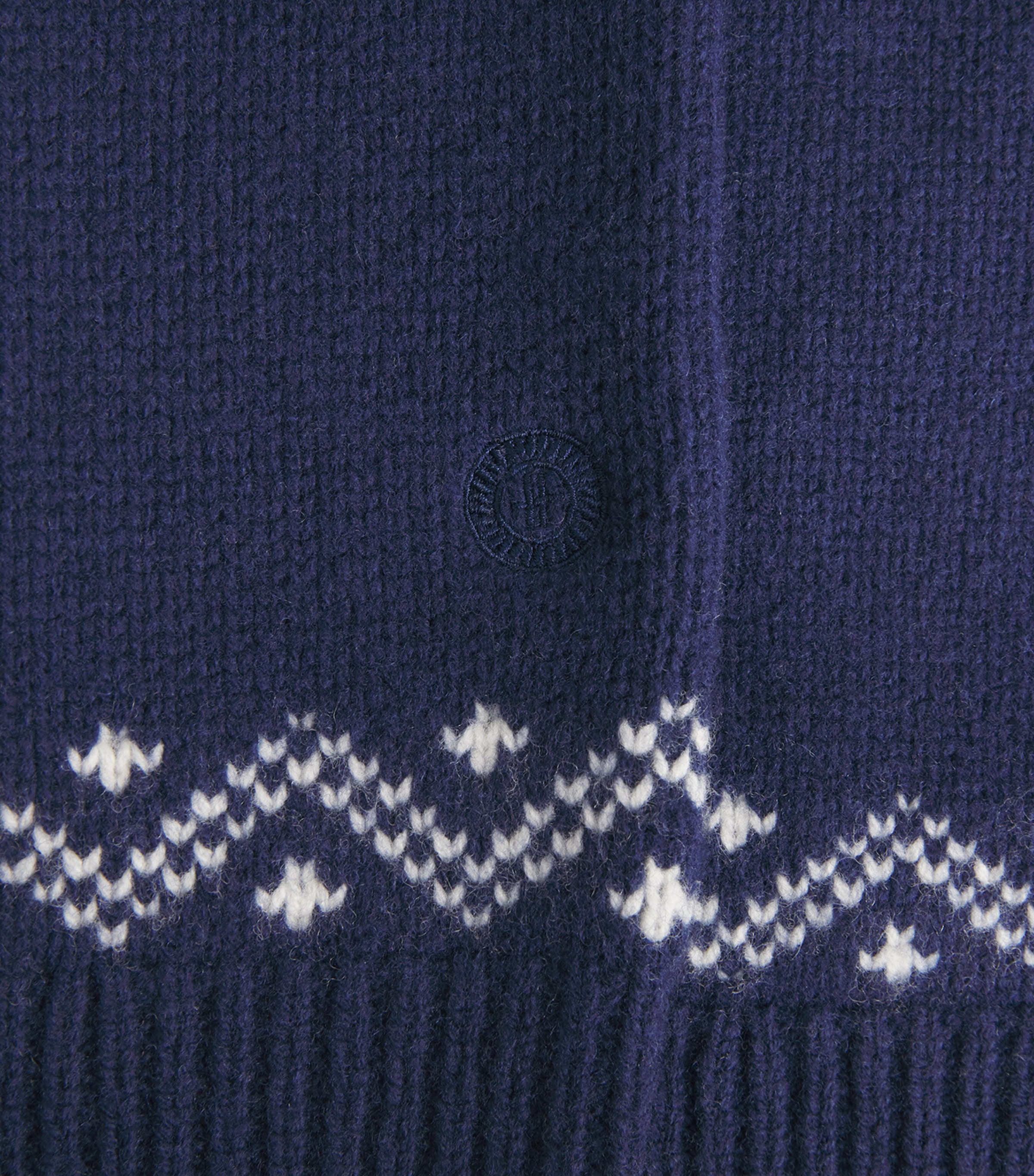 Harrods Mens Wool Fair Isle Sweater Image 6