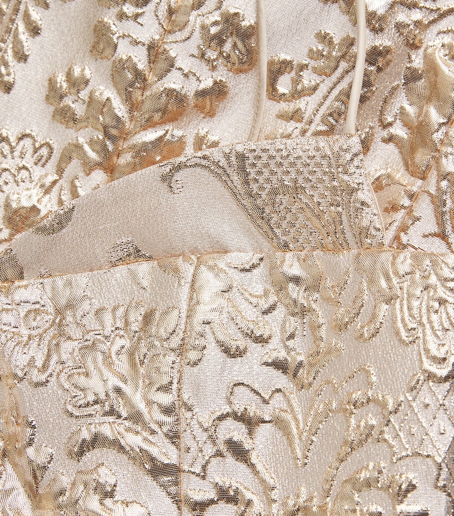 Alice+Olivia Womens Hallie Mini Dress Gold Image 6