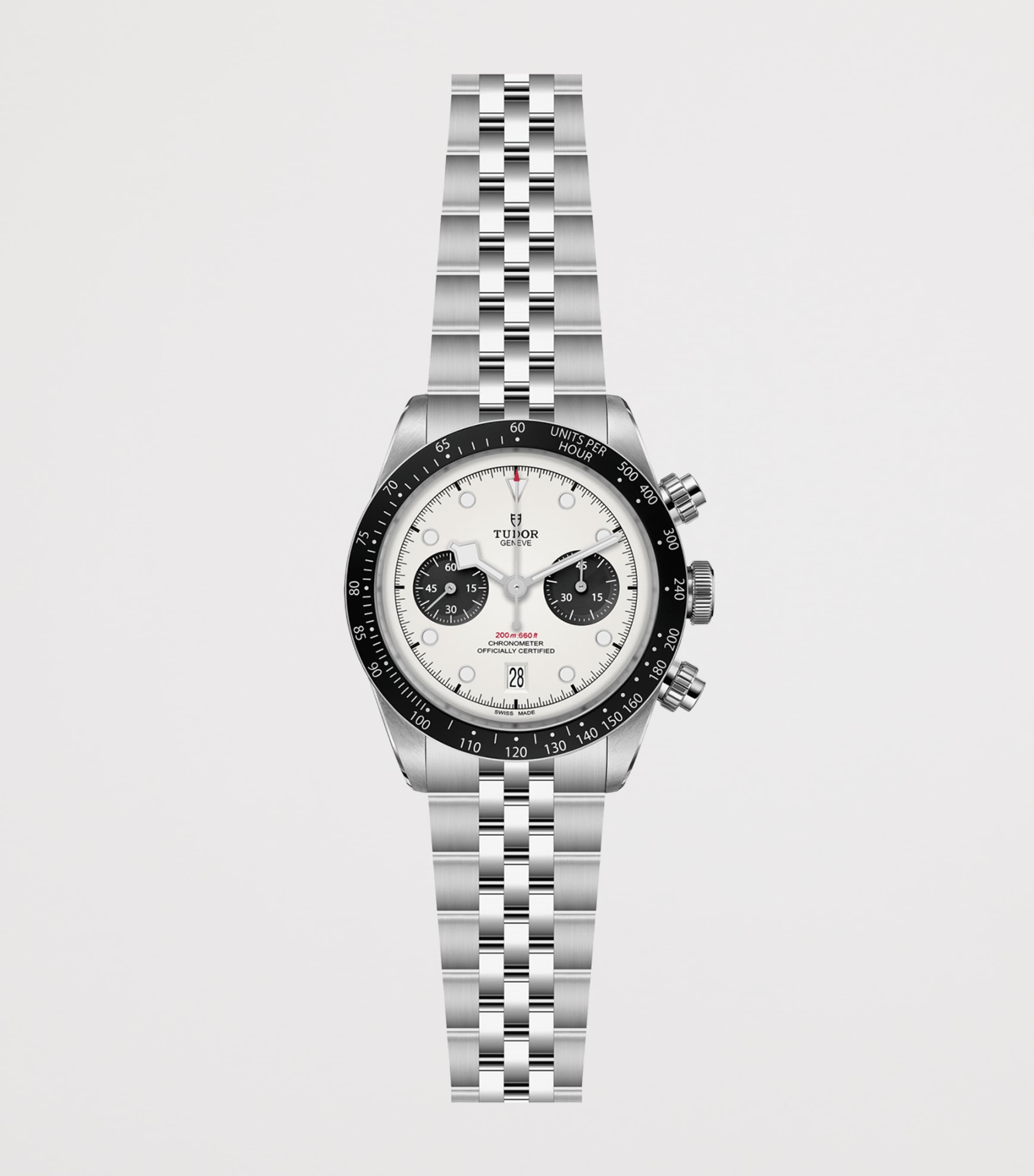 Black Bay Chrono Stainless Steel Watch 41mm WHITE Image 2