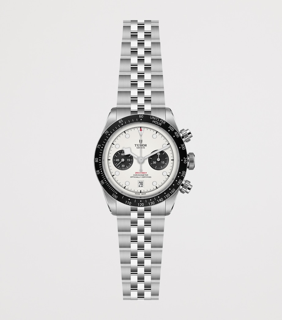 Black Bay Chrono Stainless Steel Watch 41mm WHITE Image 2