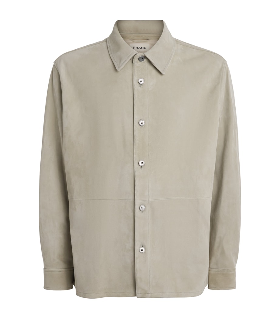 FRAME Mens Suede Shirt Msgn Image 1