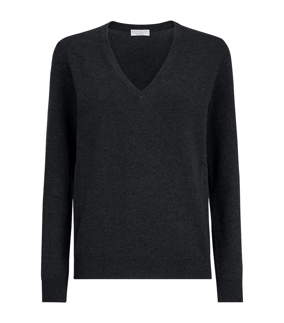 Brunello Cucinelli Womens Cashmere Monili-Detail Sweater Image 1