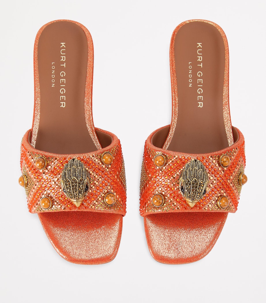 Kurt Geiger London Embellished Kensington Sandals Red Comb Image 4