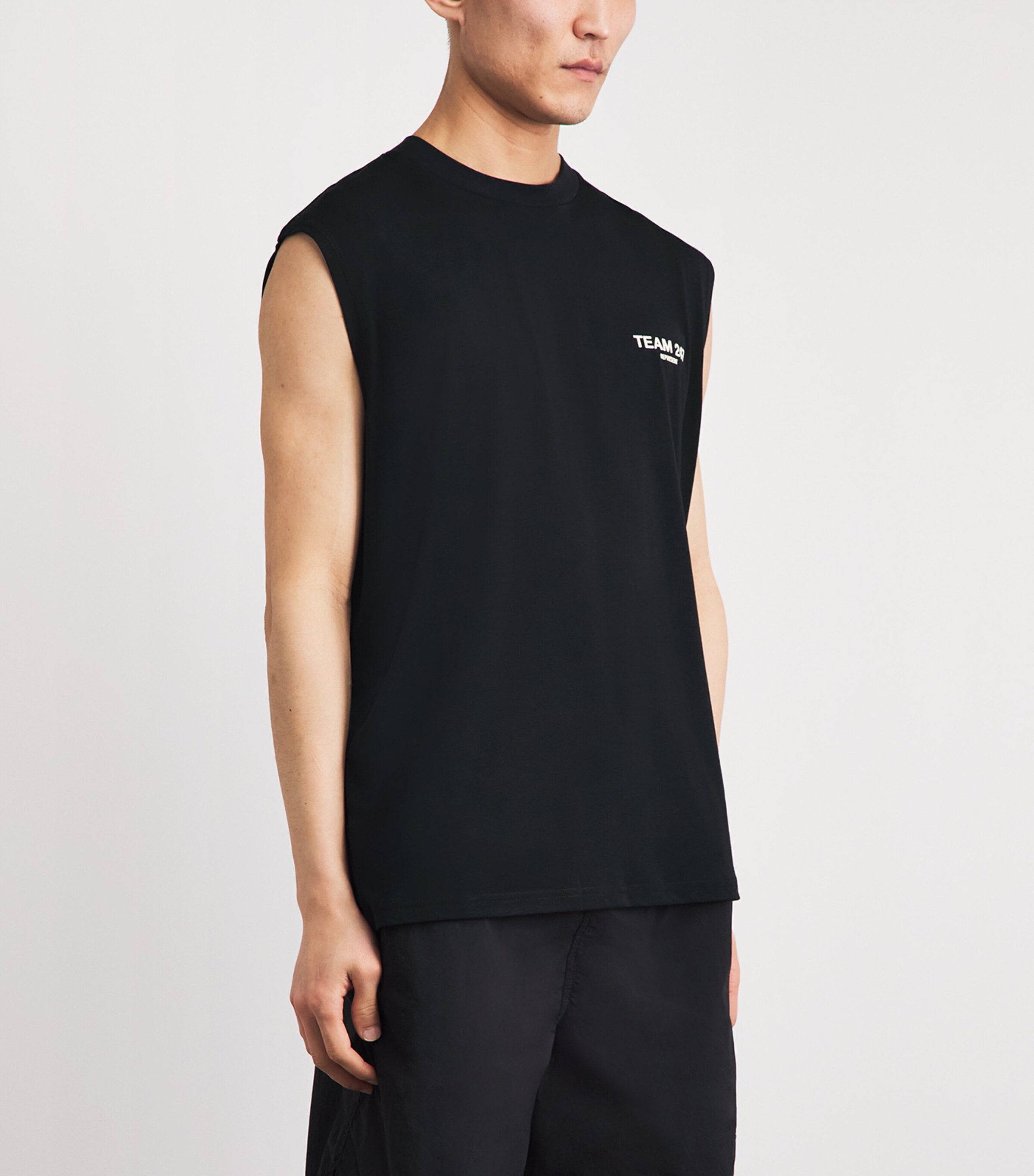 Represent 247 Mens Team 247 Tank Top Jet Black Image 4