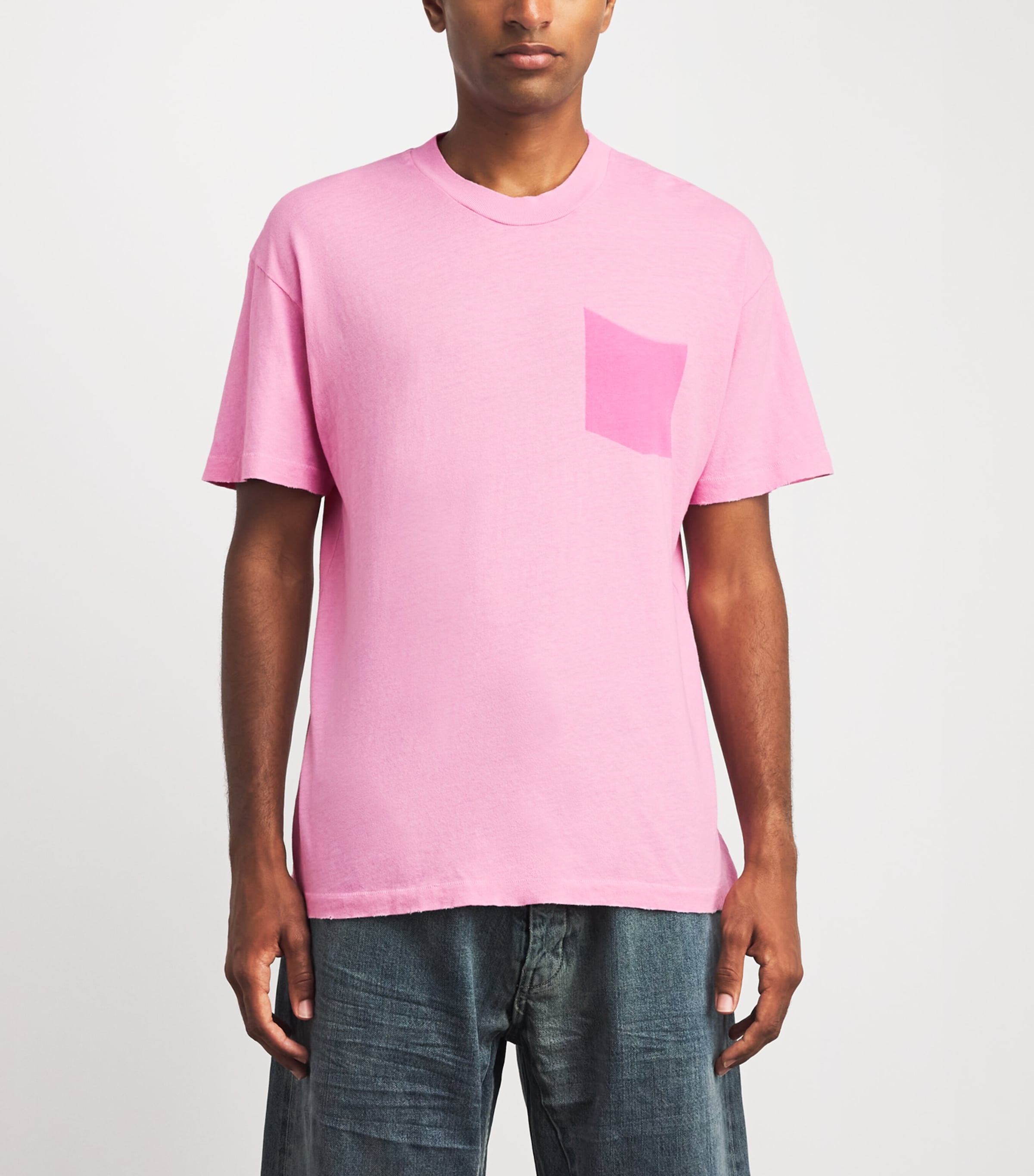 Cherry Los Angeles Mens Cotton Country Classic T-Shirt Fuschia Image 4