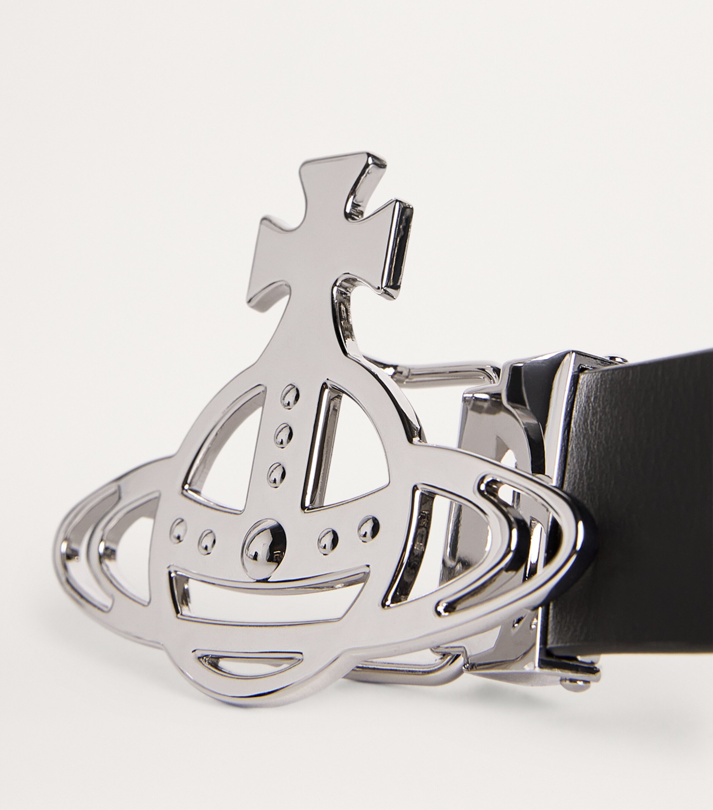 Vivienne Westwood Leather Line Orb Buckle Belt | Harrods US