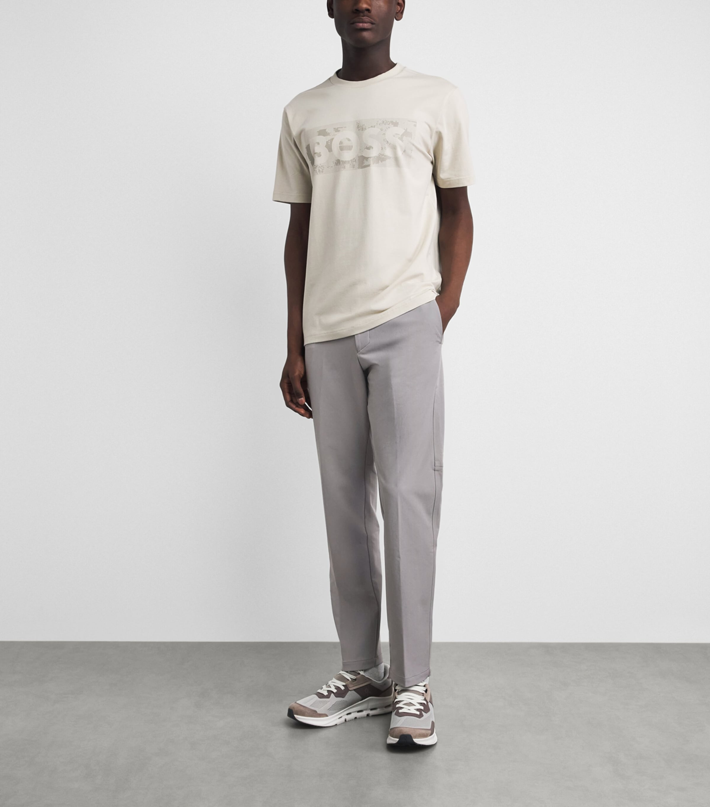 BOSS Mens Commuter Slim Chinos Open Image 2