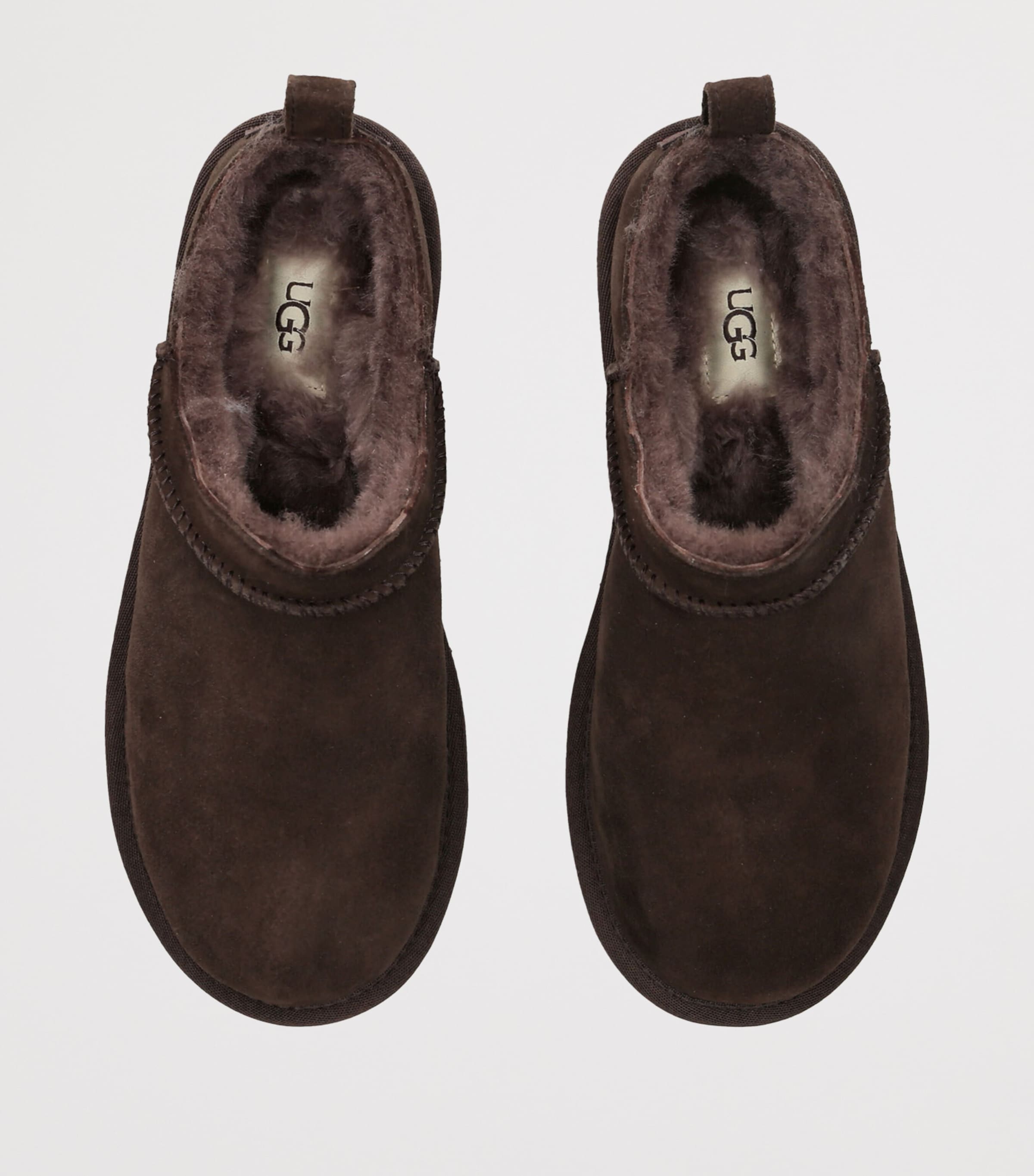 UGG Suede Classic Micro Boots Dark Brown Image 3