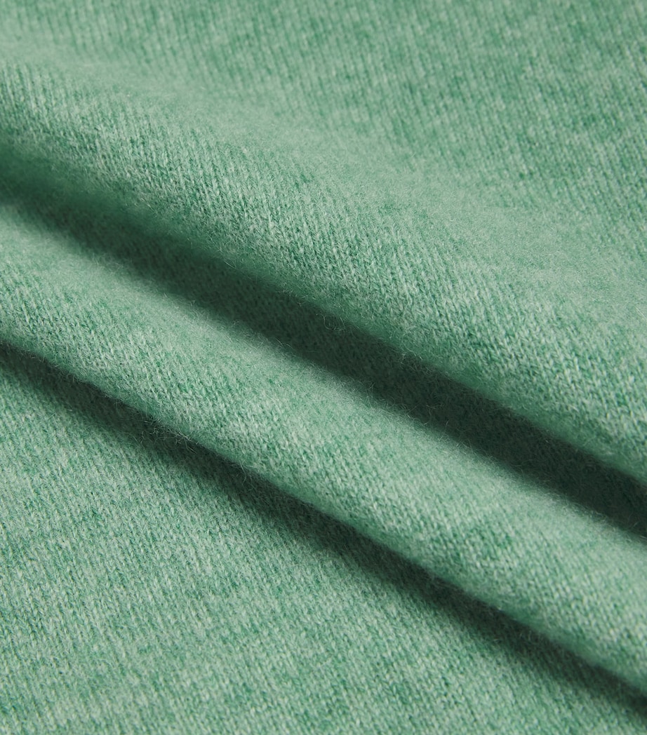 Cashmere Hoodie GREEN Image 5