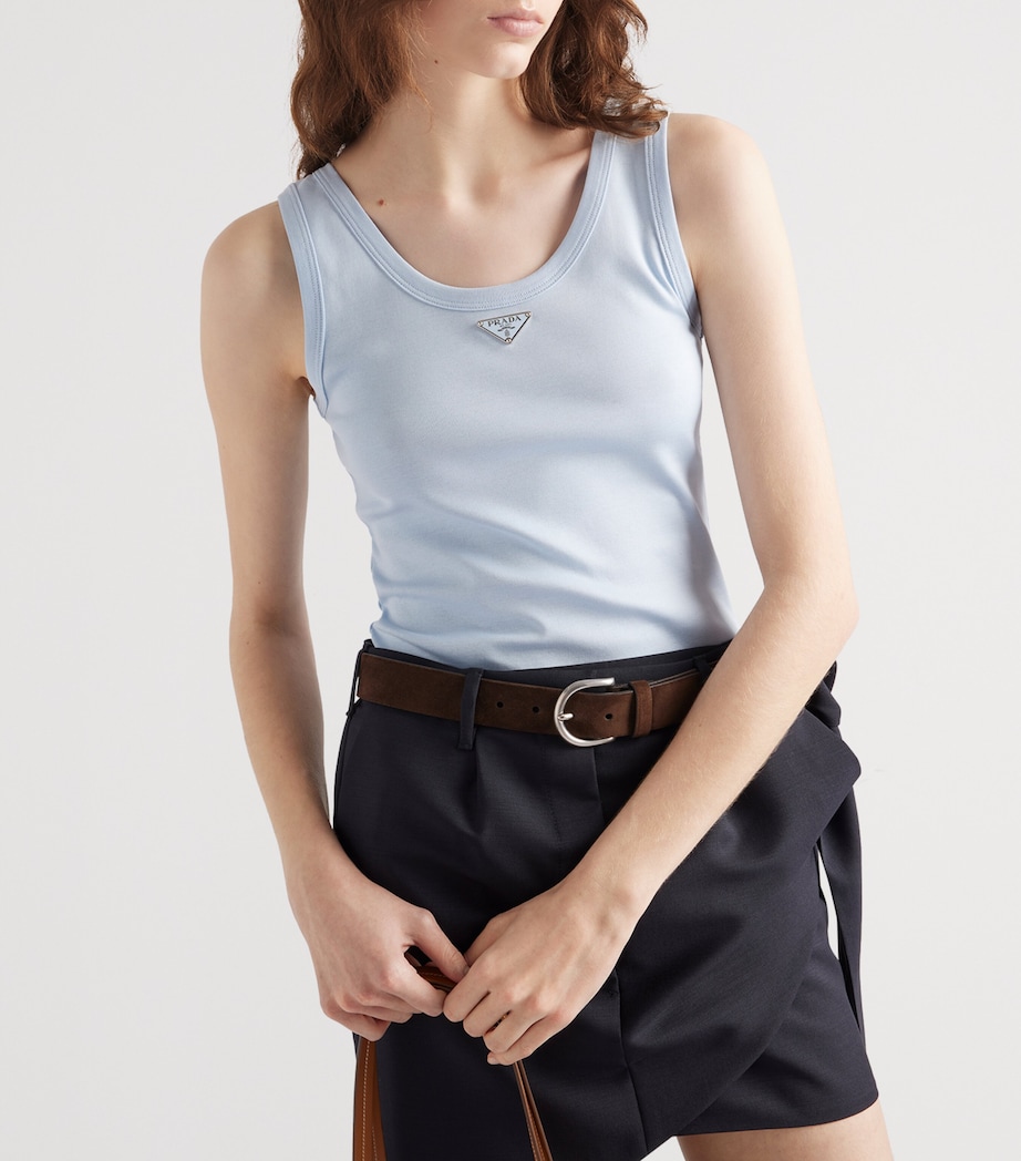 Cotton Ribbed Tank Top F0012 Image 3