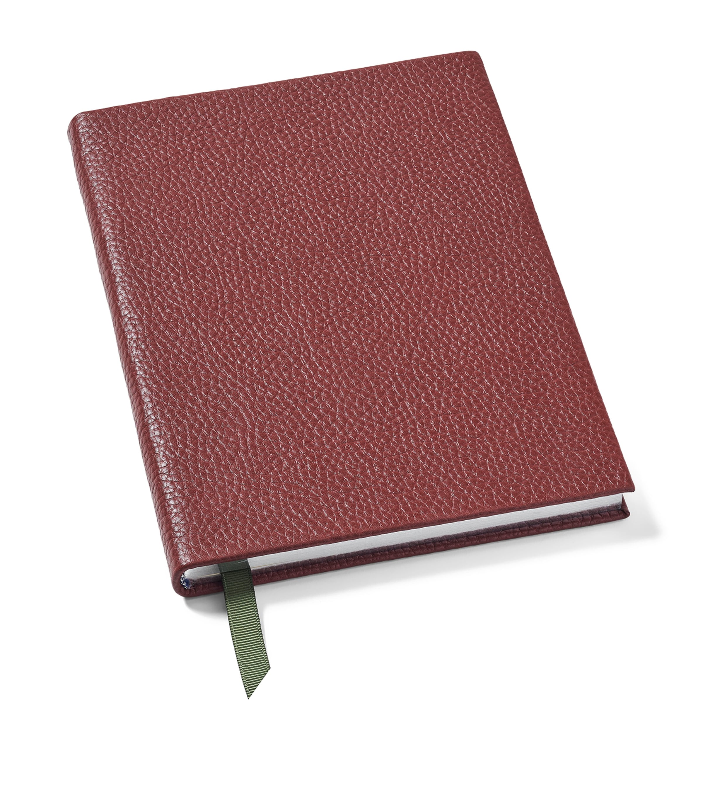 Aspinal Of London Leather Bound A5 Notebook In Red