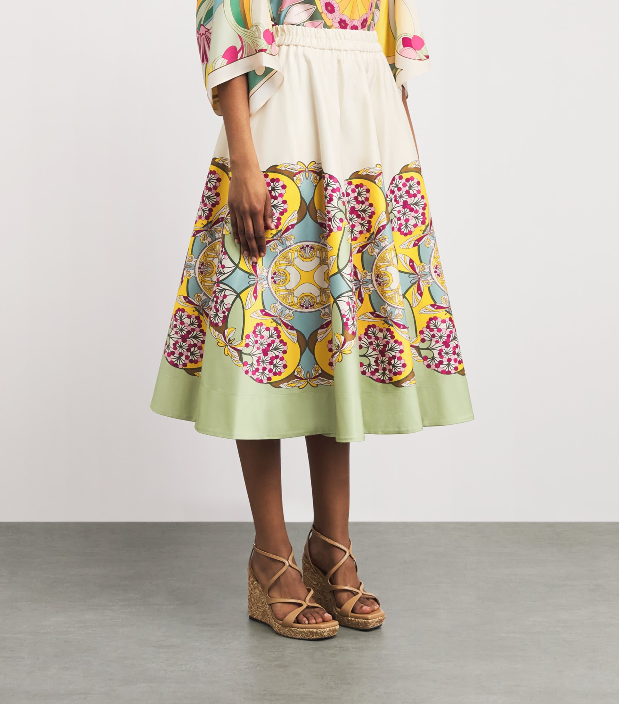 La Doublej Womens Florette Ballerina Midi Skirt Florette Placee Image 4