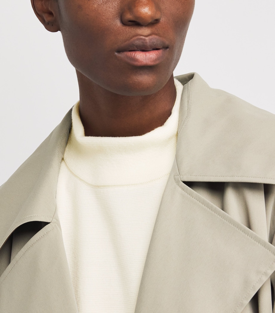 Virgin Wool Funnel-Neck Sweater SILK Image 6