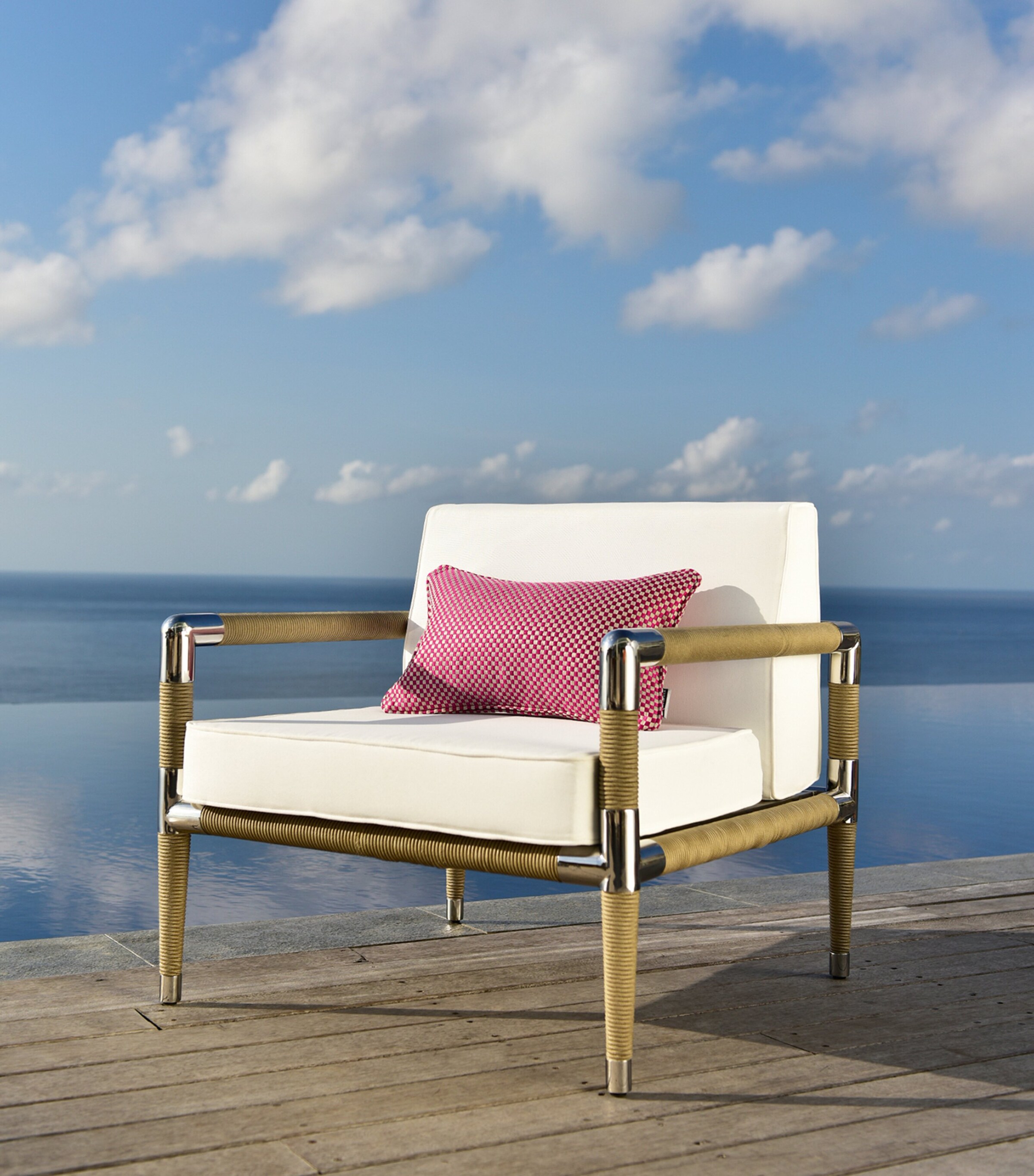 Marina Outdoor Armchair WHITE Image 5
