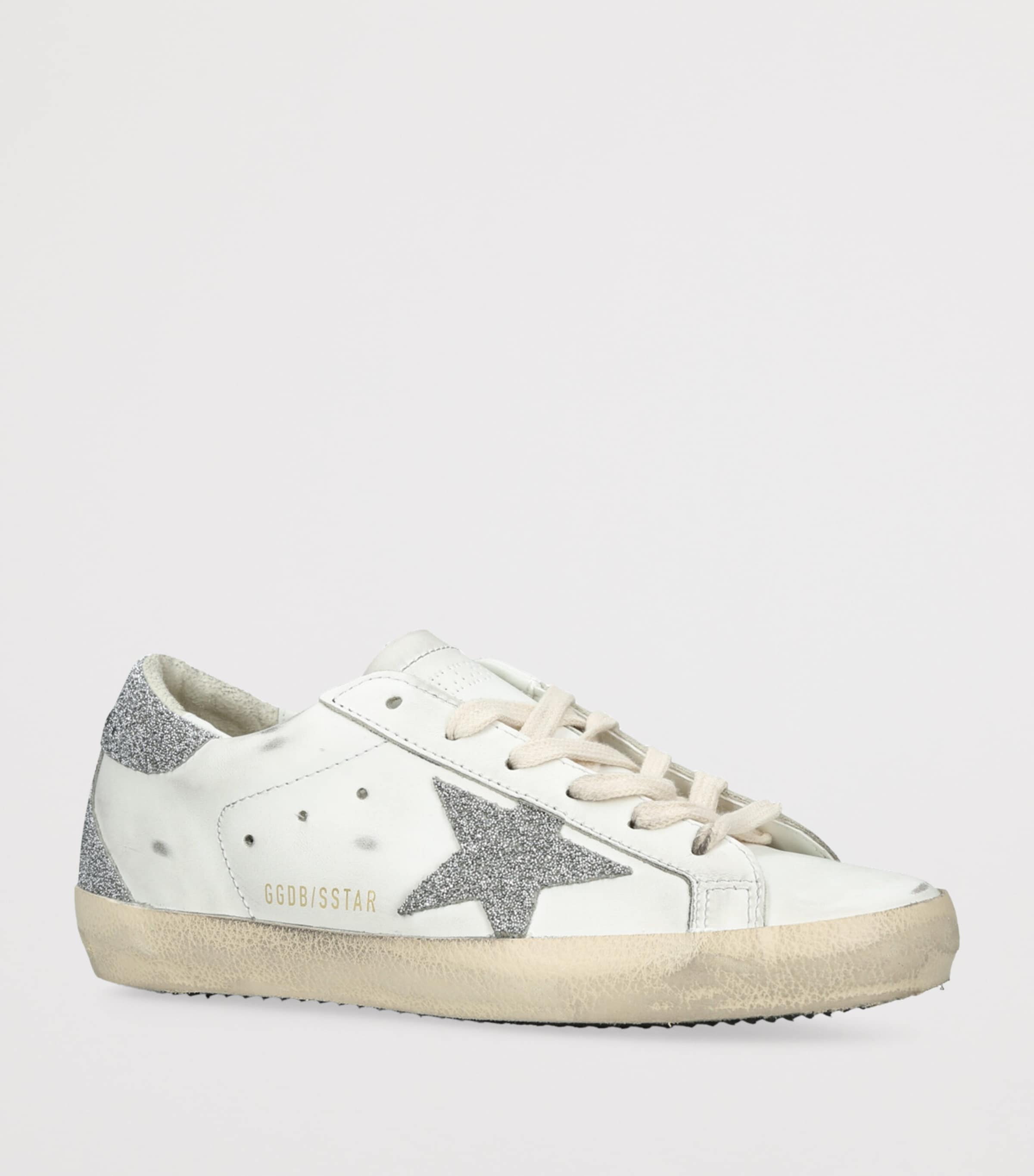 Golden Goose Leather Super-Star Sneakers White/oth Image 3