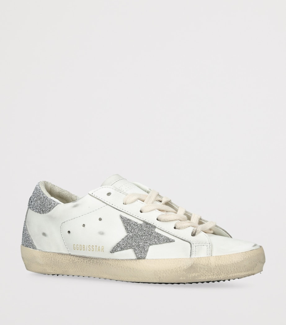 Golden Goose Leather Super-Star Sneakers White/oth Image 3