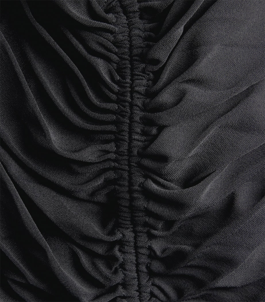 Moré Noir Womens Chiffon Brighton Maxi Dress Black Image 6